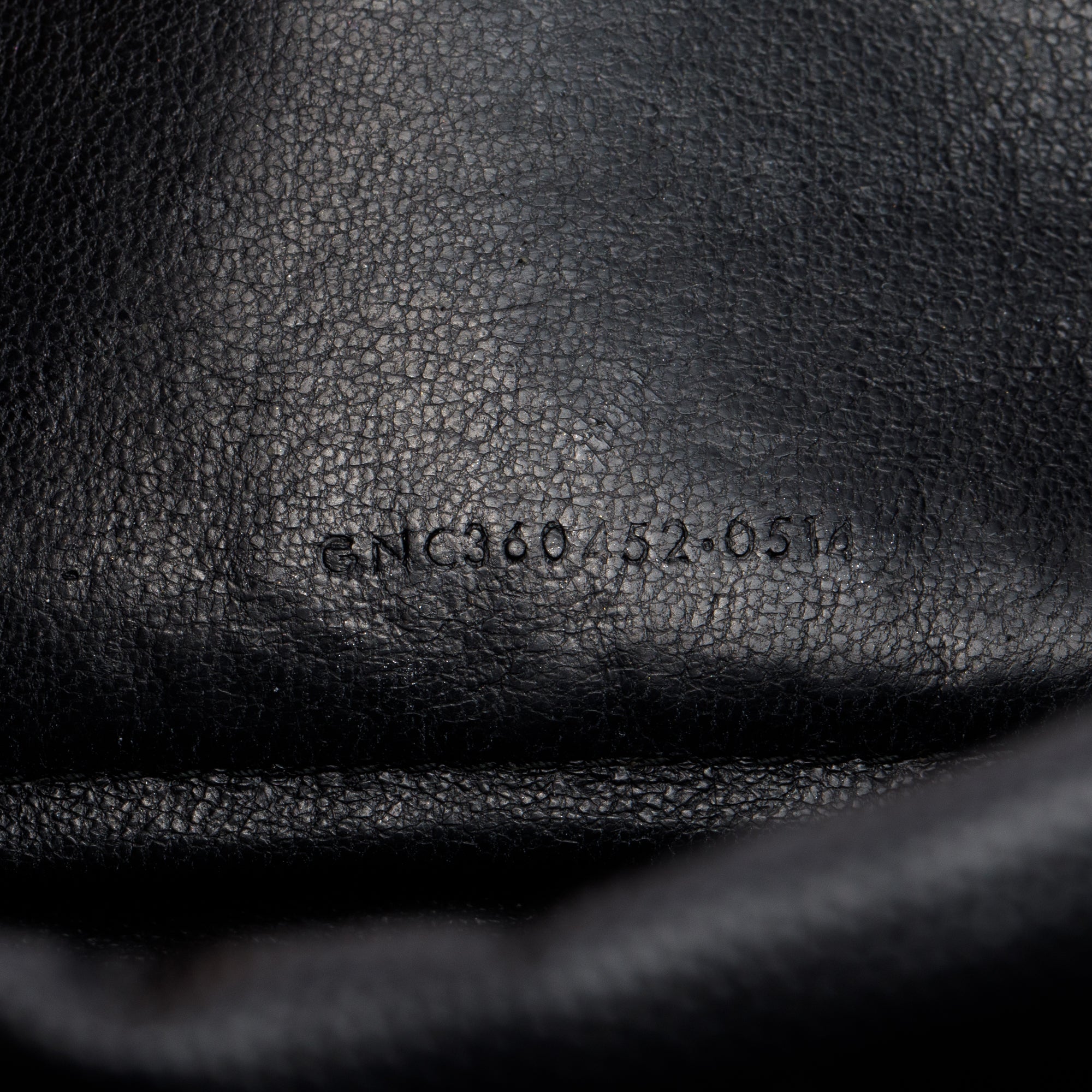 Saint Laurent Black Grain De Poudre Cassandre Envelope Chain Wallet w/ Box