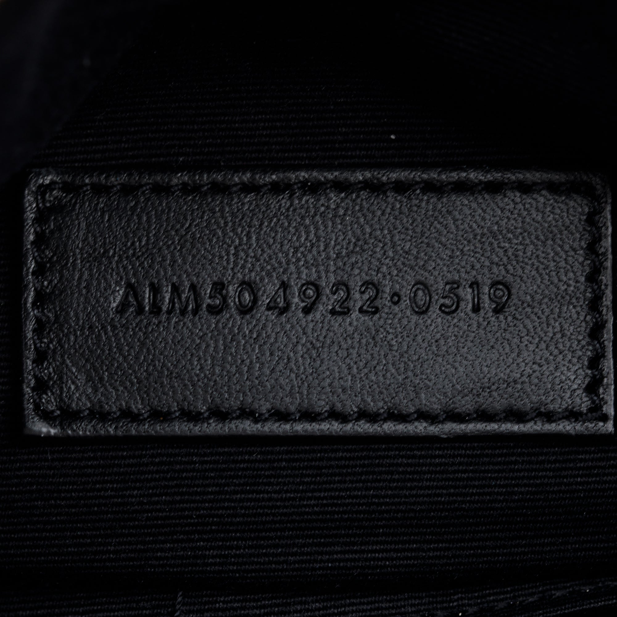 Saint Laurent Black Grain De Poudre Embossed Leather Cassandre Matelasse Zipped Pouch w/ Box