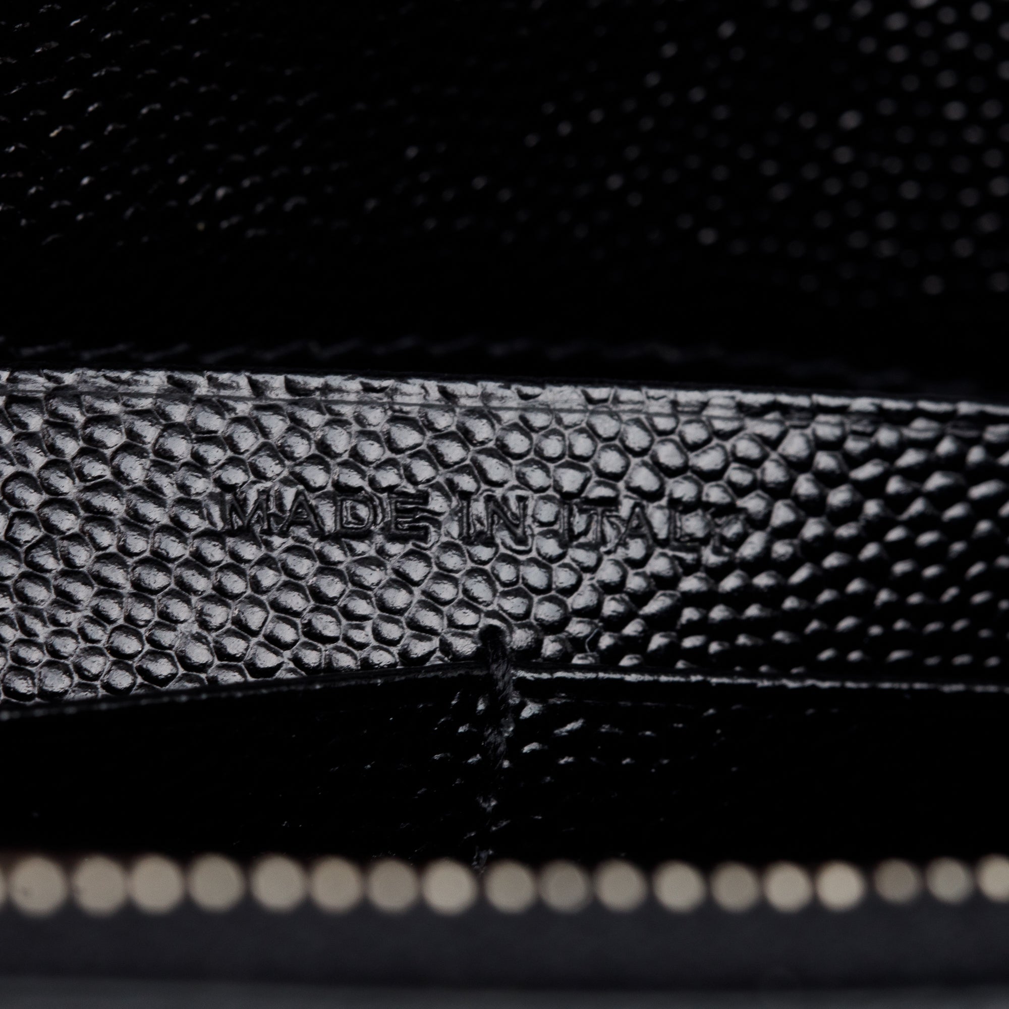 Saint Laurent Black Grain De Poudre Leather Kate Tassel Wallet on Chain