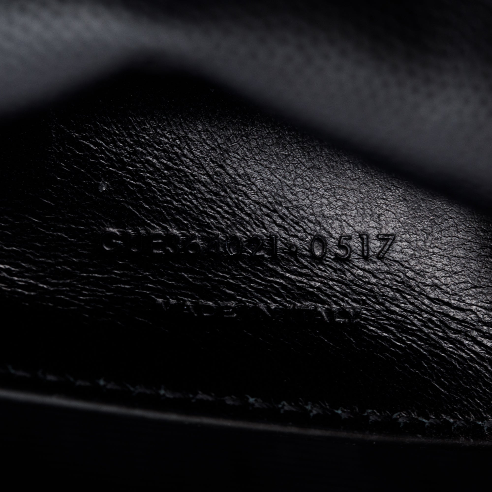 Saint Laurent Black Grain De Poudre Leather Medium Monogram Kate Chain Bag