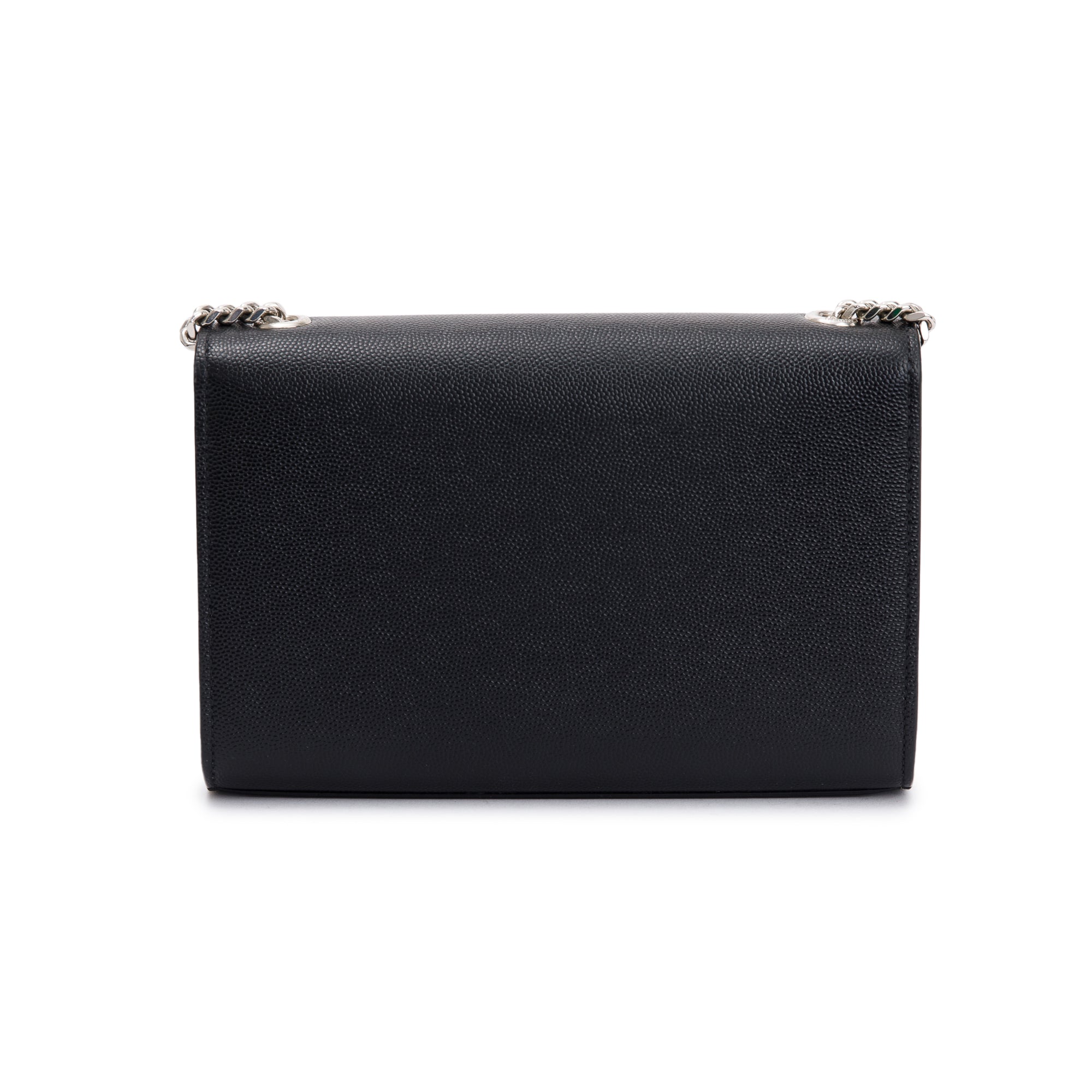 Saint Laurent Black Grain De Poudre Leather Small Kate Bag w/ Box