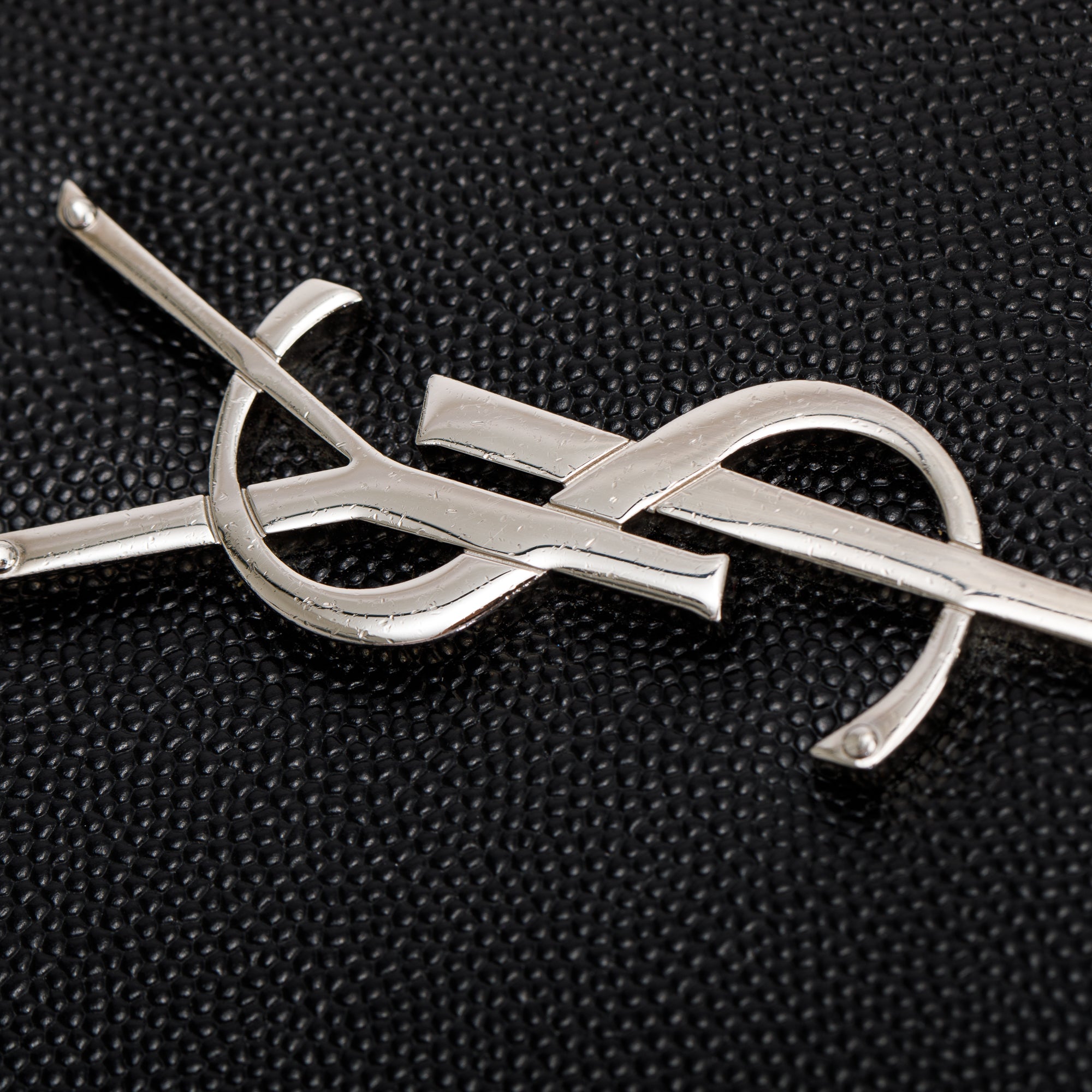 Saint Laurent Black Grain De Poudre Leather Small Kate Bag w/ Box