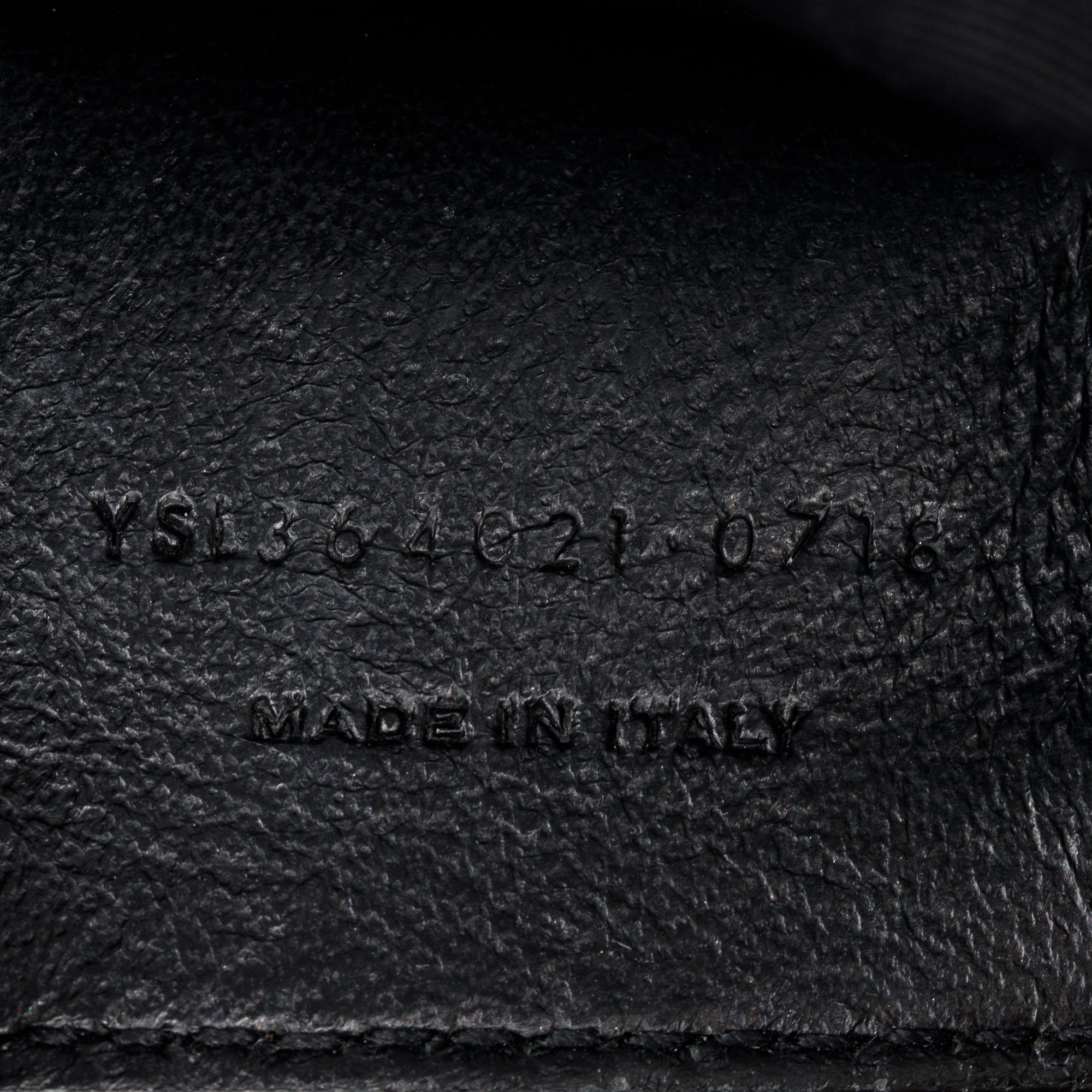 Saint Laurent Black Grained De Poudre Leather Medium Kate Bag