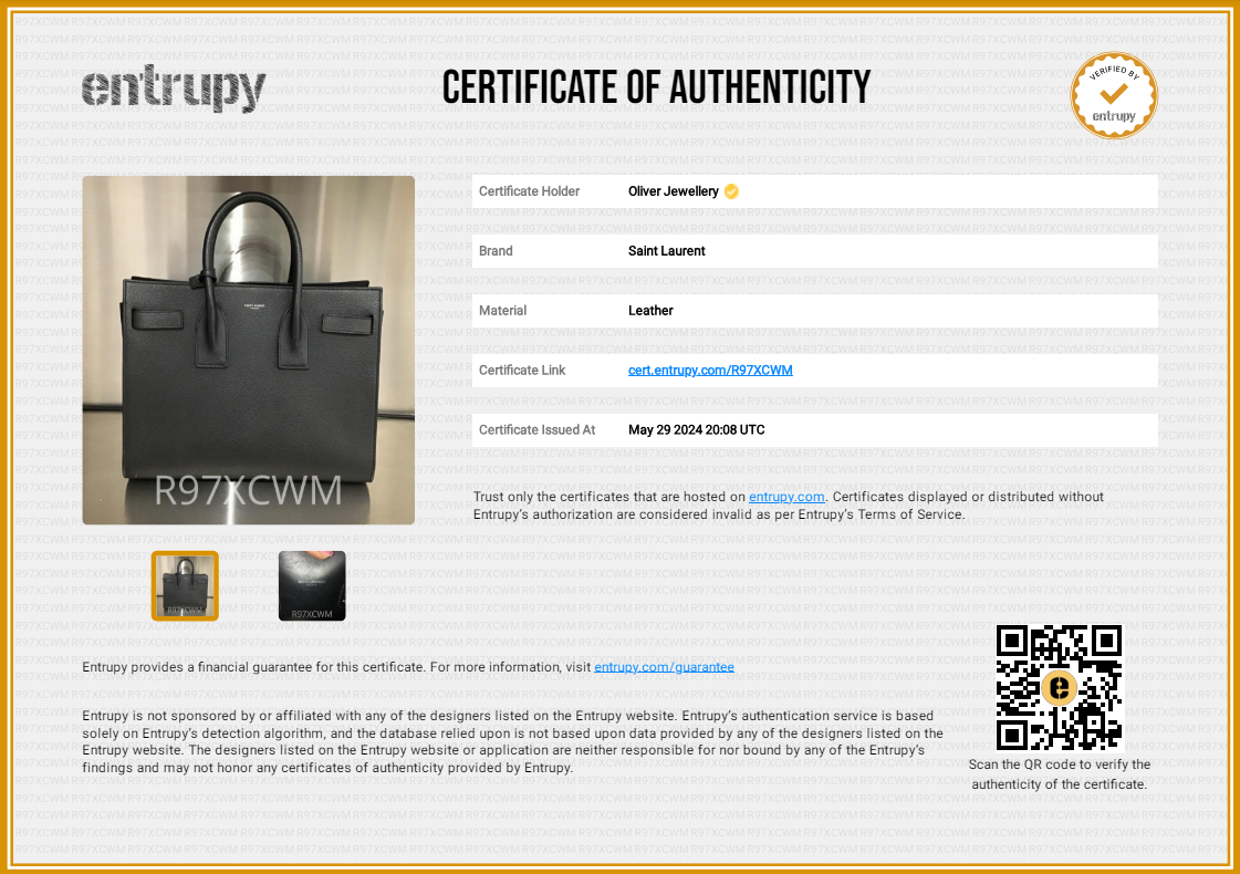 Saint Laurent Black Grained Leather Small Sac De Jour w/ Strap