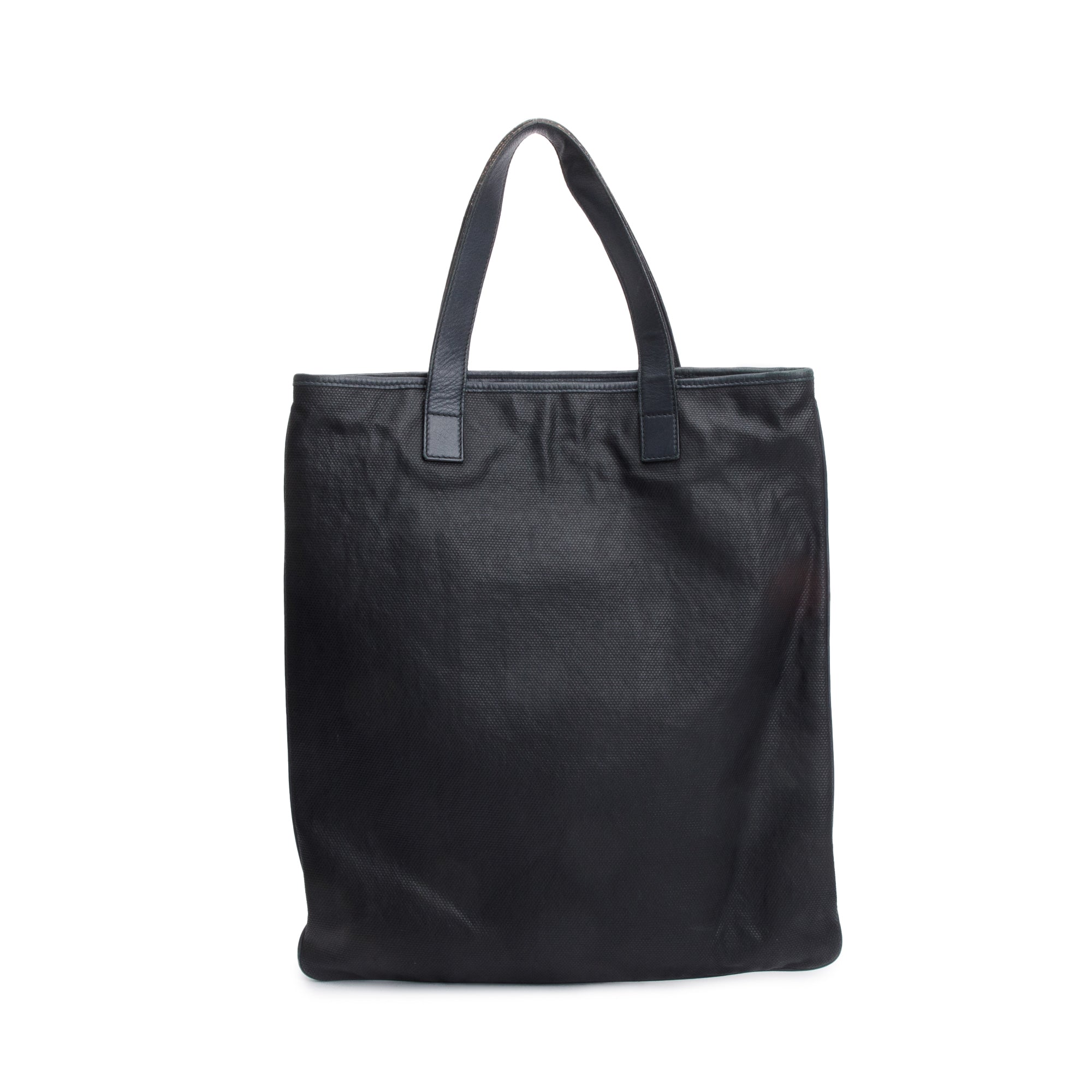Saint Laurent Black Leather Y Stitch Tanger Shopping Tote