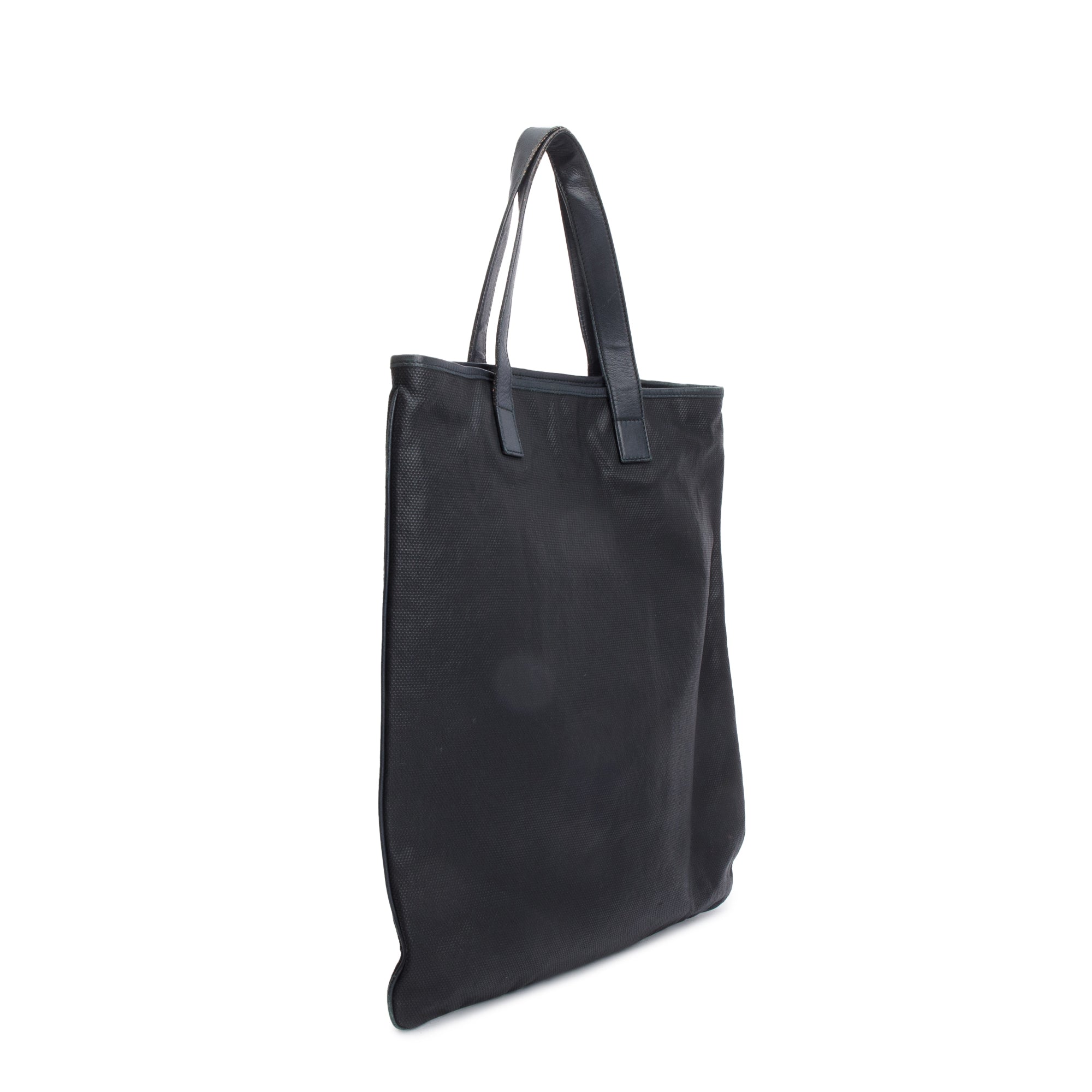 Saint Laurent Black Leather Y Stitch Tanger Shopping Tote