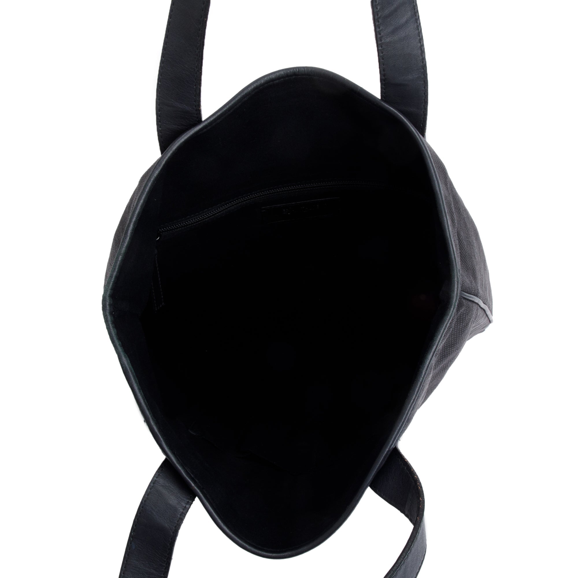 Saint Laurent Black Leather Y Stitch Tanger Shopping Tote