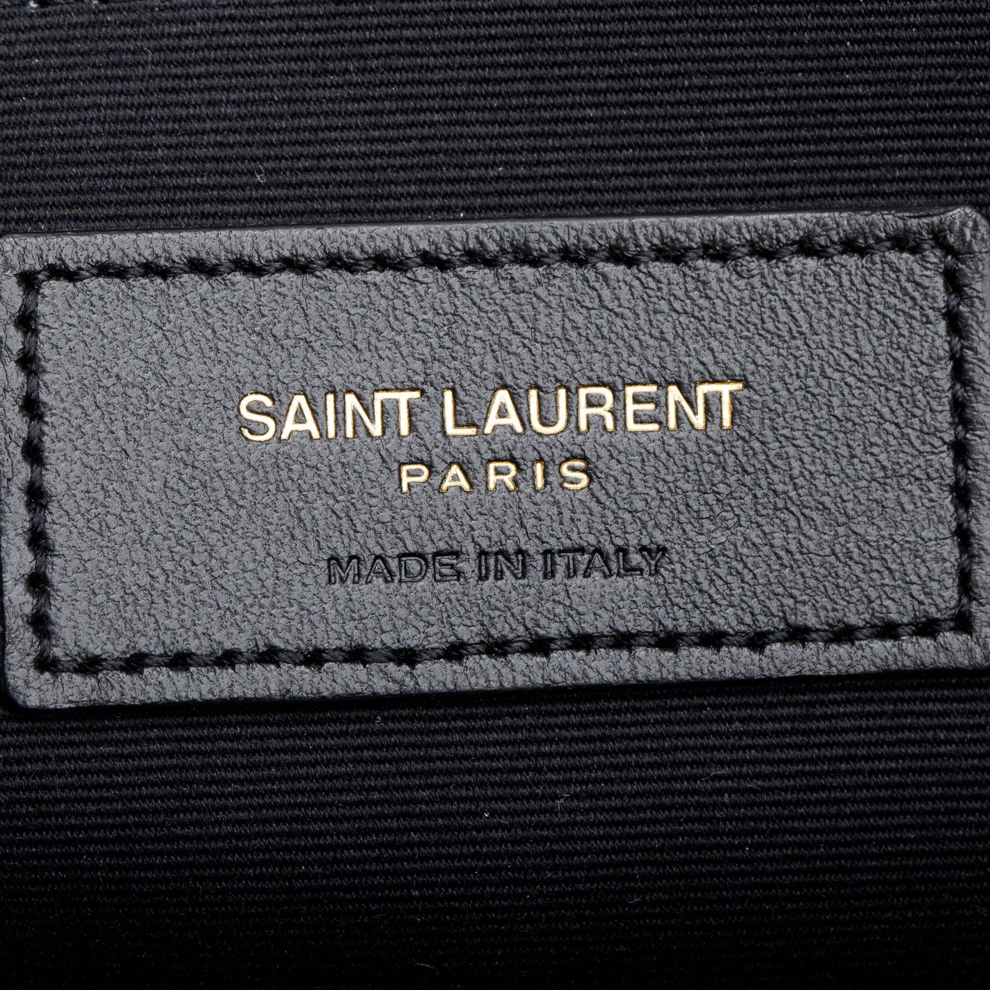 Saint Laurent Black Matelasse Leather Large Document Pouch w/ Box