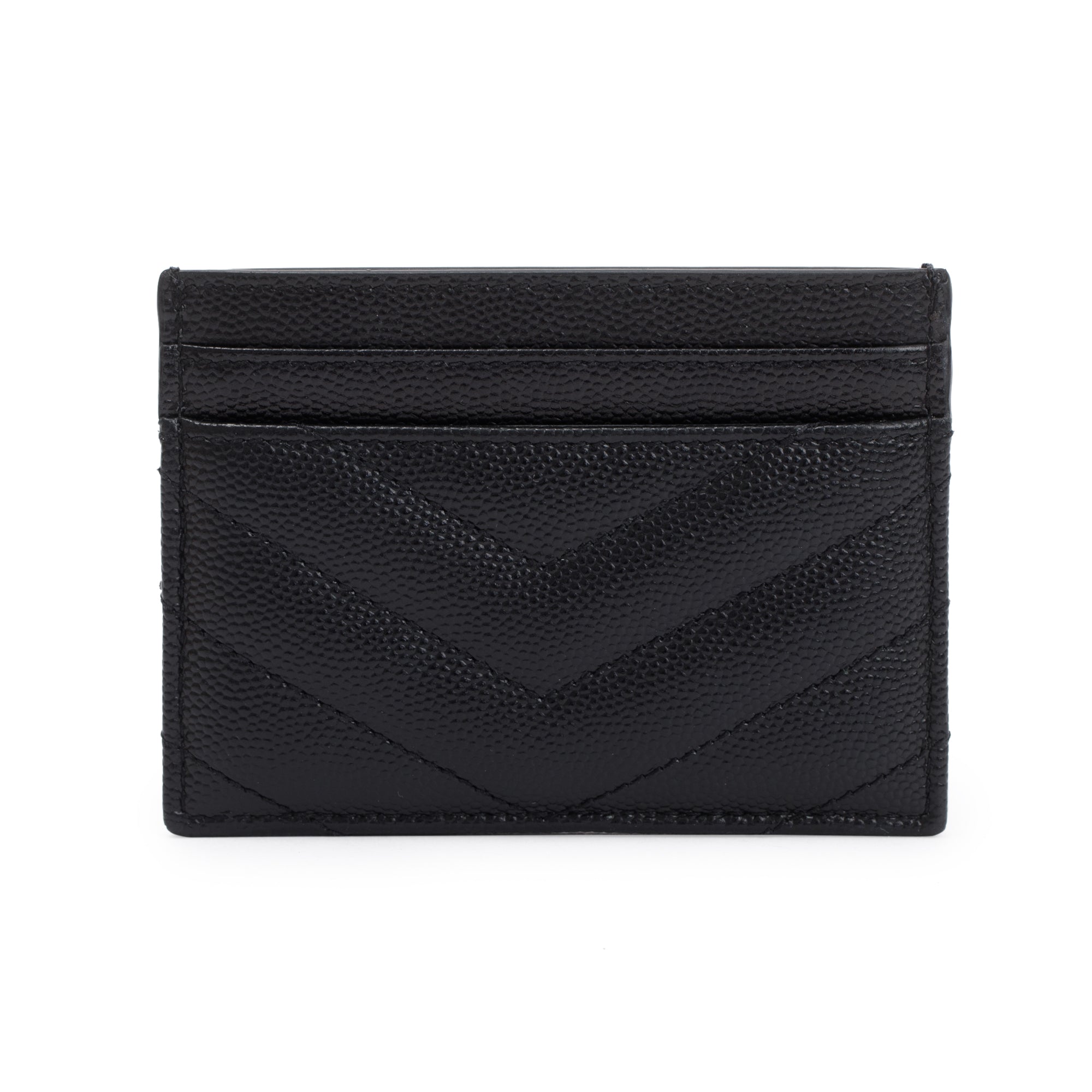 Saint Laurent Black Monogram Leather Card Holder