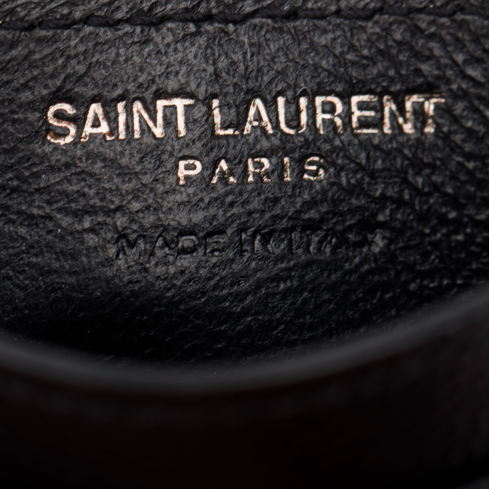 Saint Laurent Black Monogram Leather Card Holder
