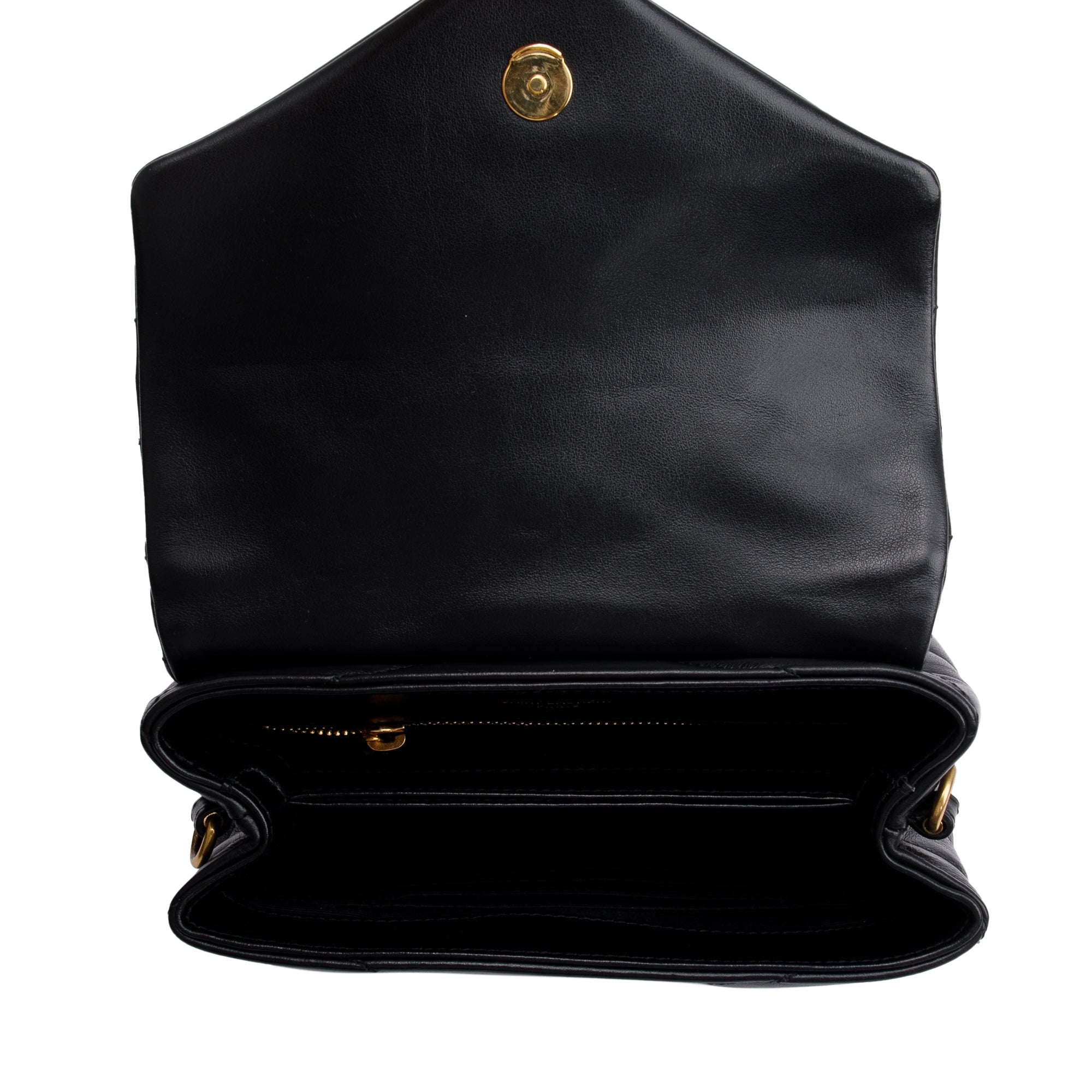 Saint Laurent Black Monogram Matelasse Toy Loulou Crossbody Bag w/ Box