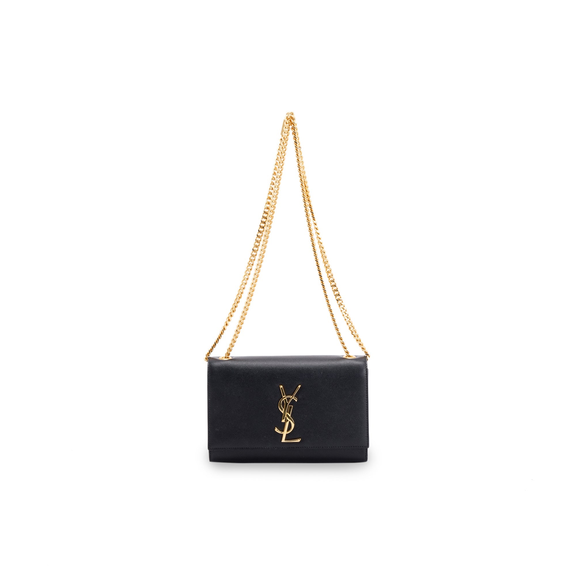 Saint Laurent Black Monogram Small Kate Bag