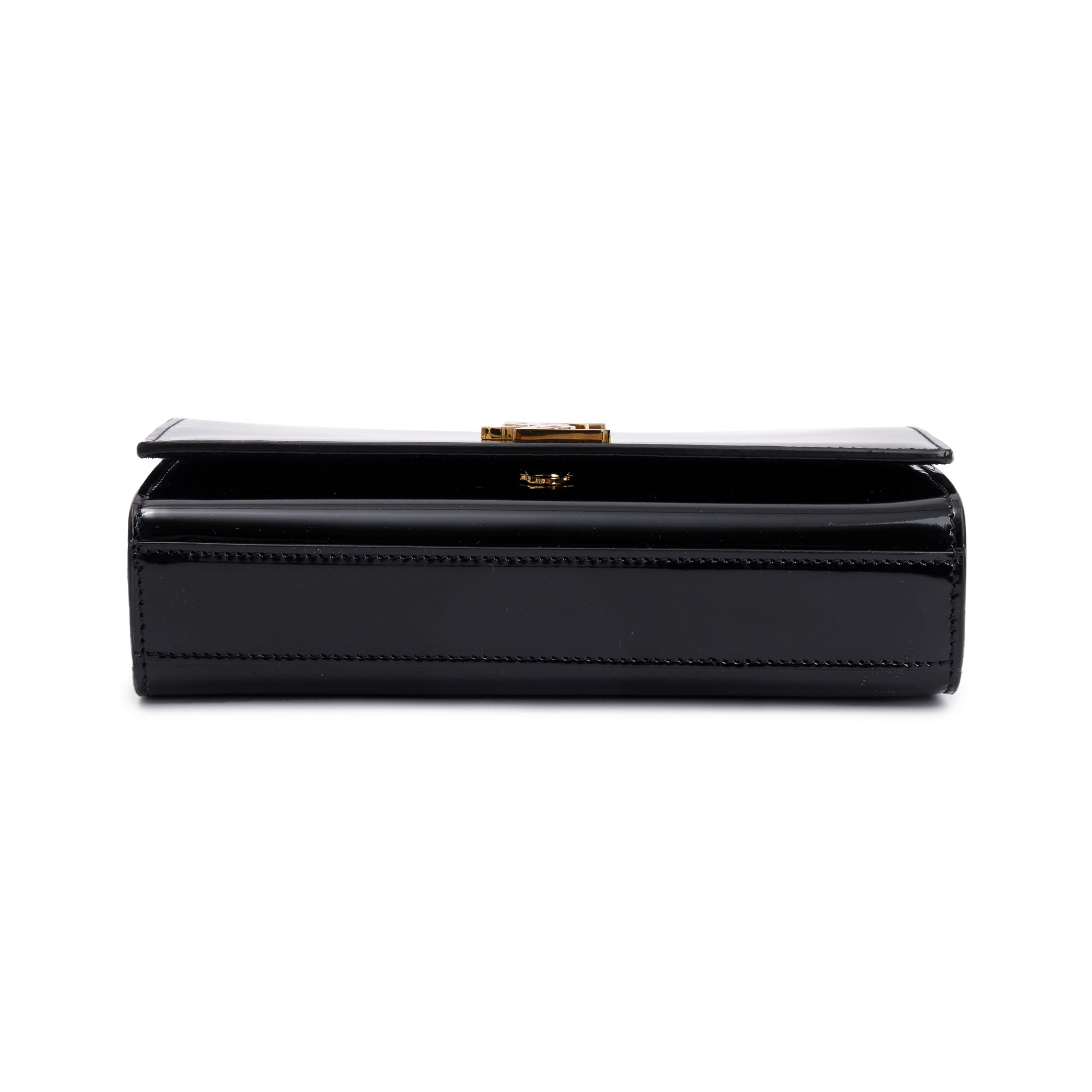 Saint Laurent Black Patent Leather Kate Bag