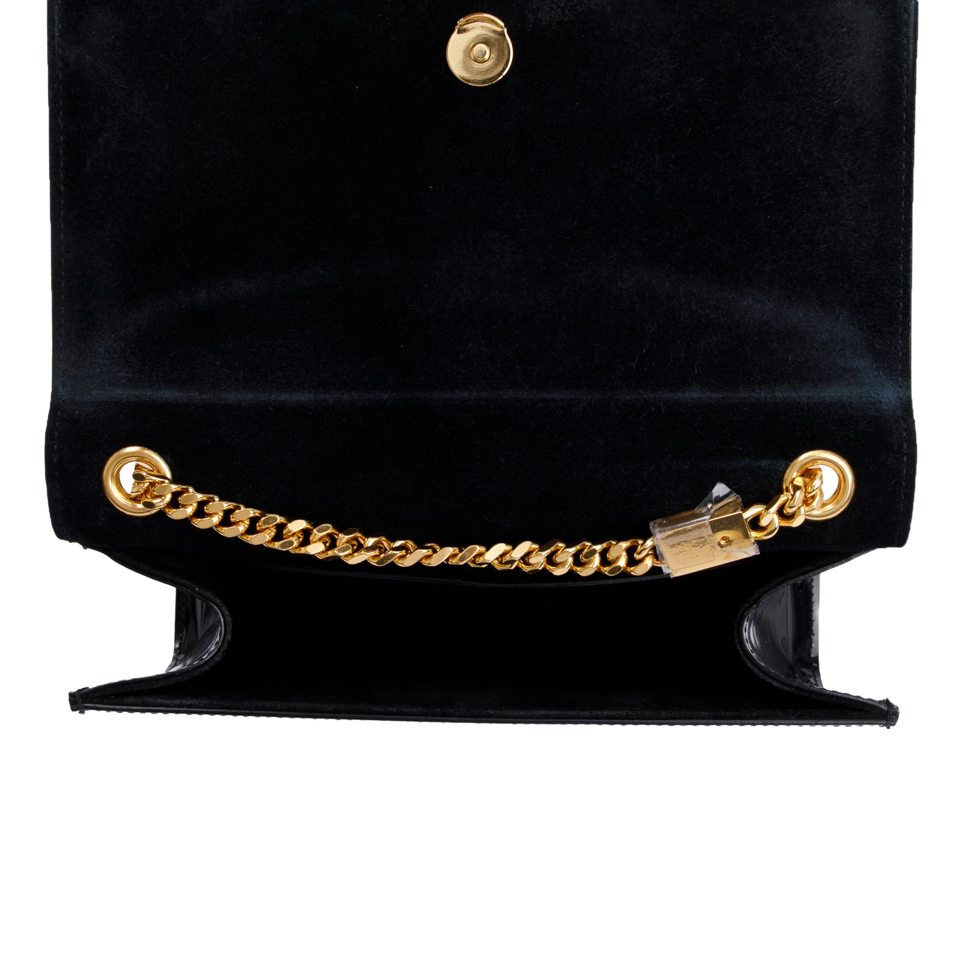 Saint Laurent Black Patent Leather Kate Bag