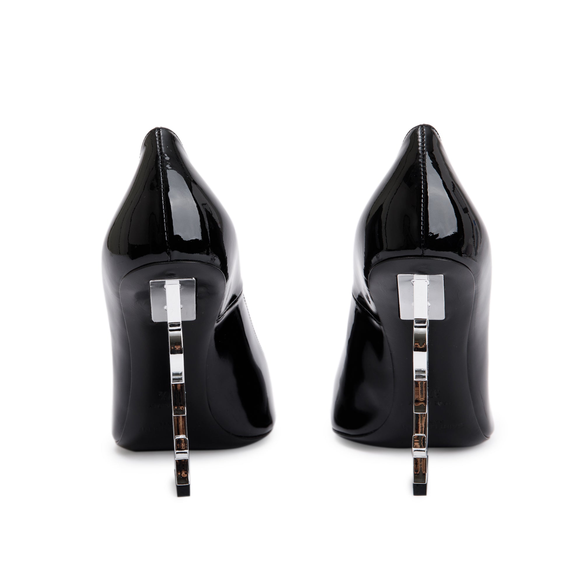 Saint Laurent Black Patent Leather Opyum 110 Pumps, Size 37 w/ Box