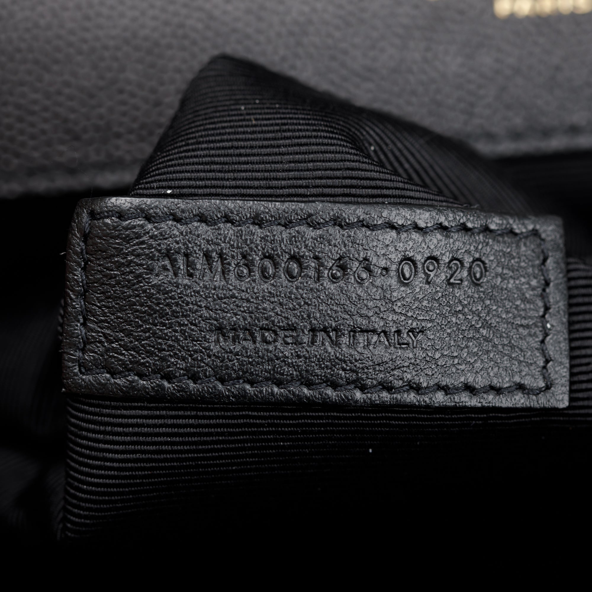 Saint Laurent Black Quilted Grain De Poudre Leather Large Envelope Chain Bag