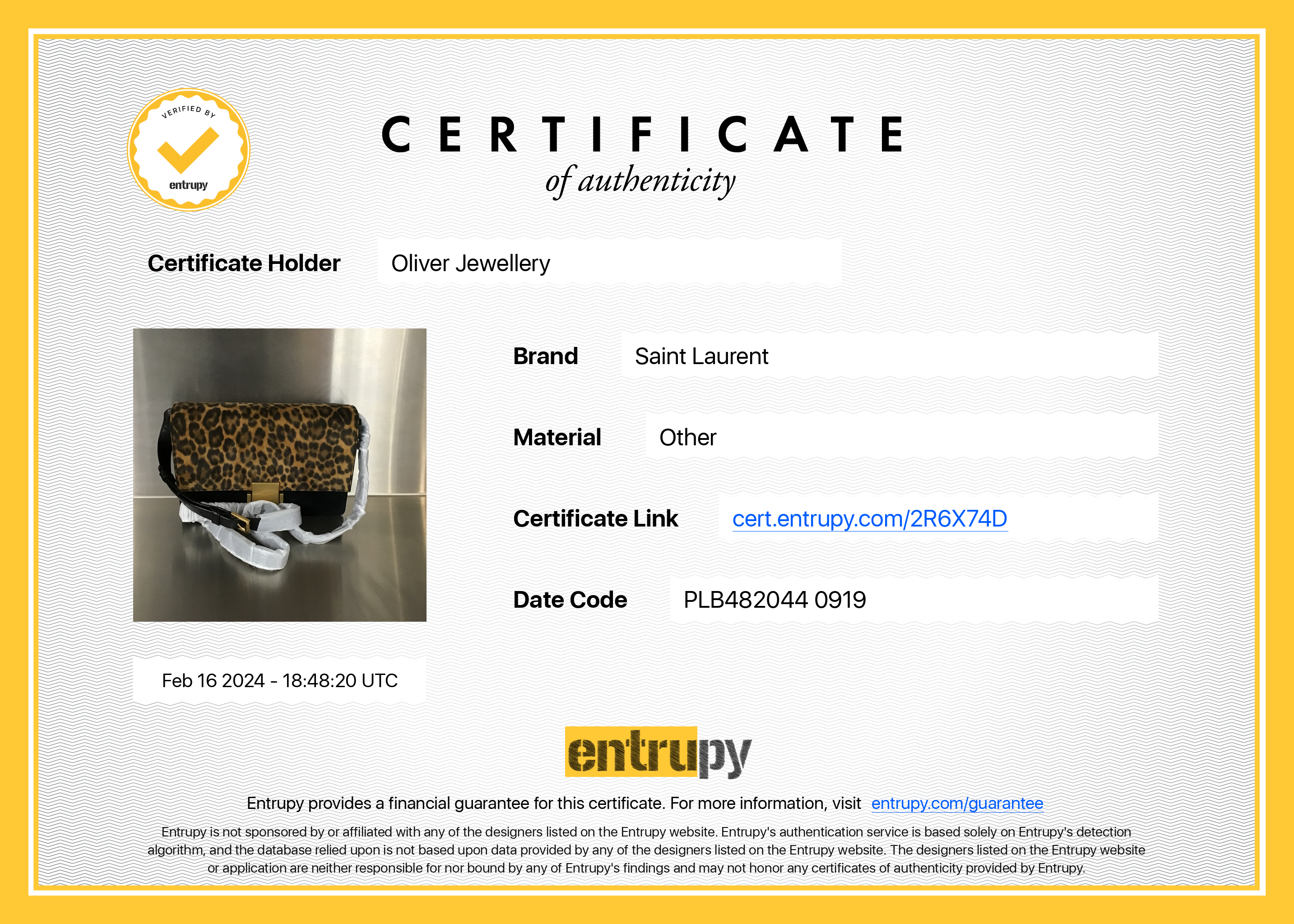 Saint Laurent Black Smooth Leather Leopard Print Suede Medium Bellechase Bag