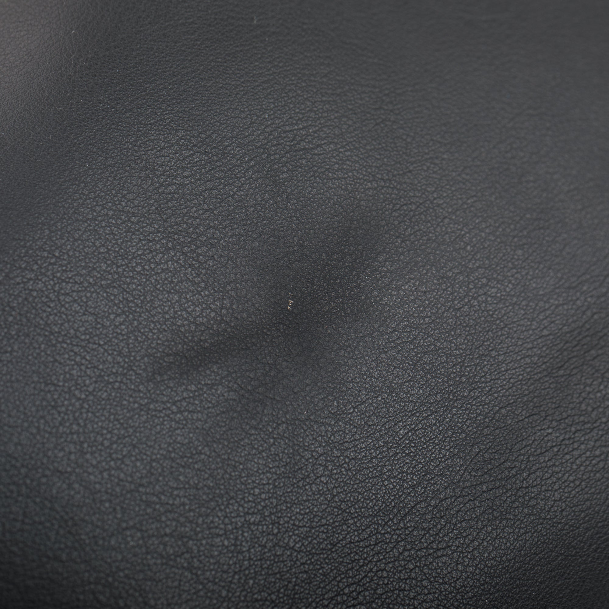 Saint Laurent Black Soft Calfskin Leather N/S Shopping Tote w/ Pouch