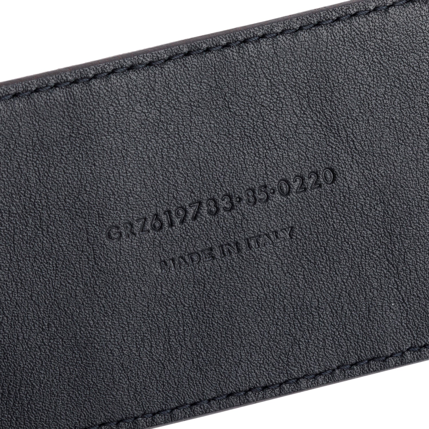 Saint Laurent Brown Croc-Embossed Leather Crescent Moon Buckle Extra Wide Belt 85