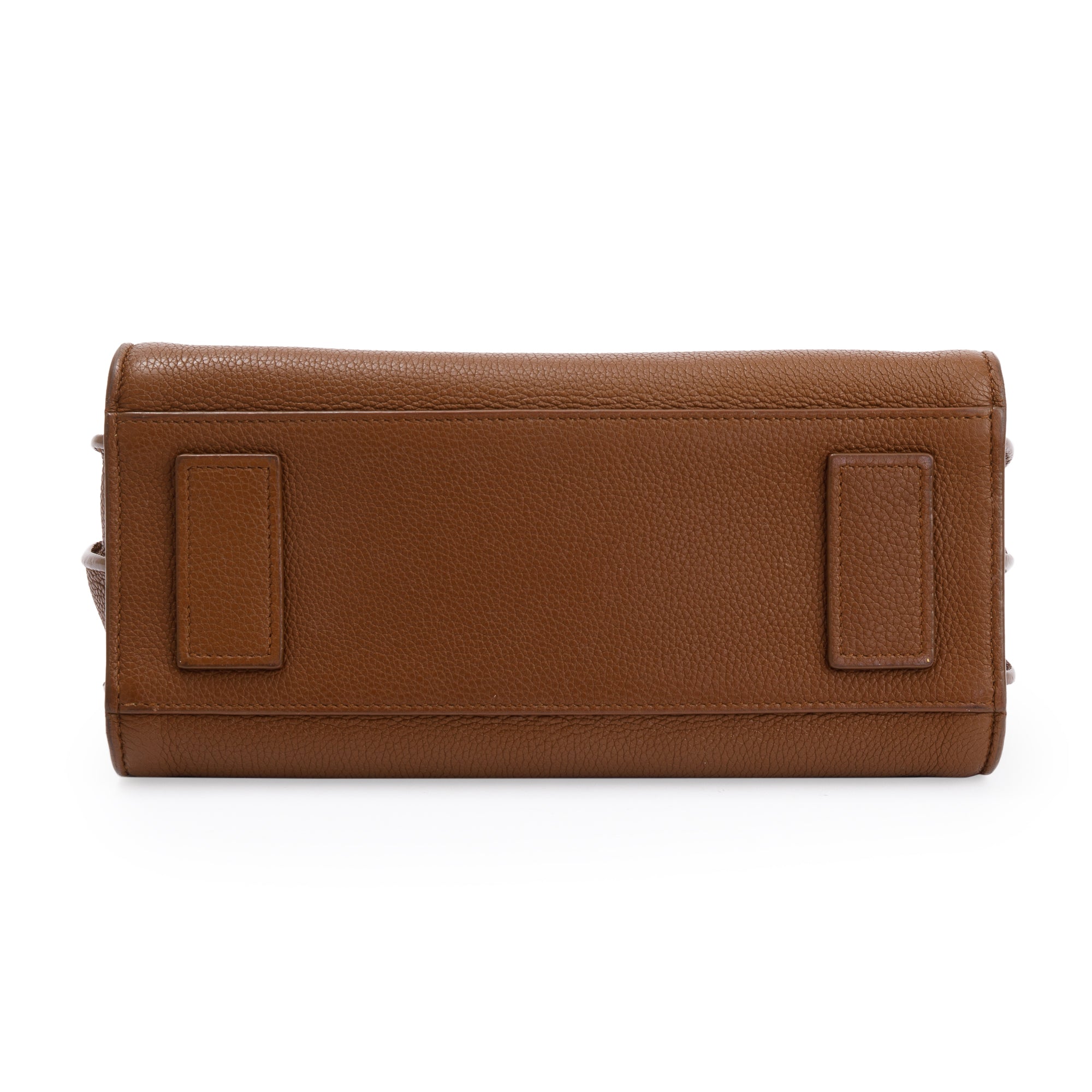 Saint Laurent Brown Grained Calfskin Leather Baby Sac De Jour w/ Strap & Pouch