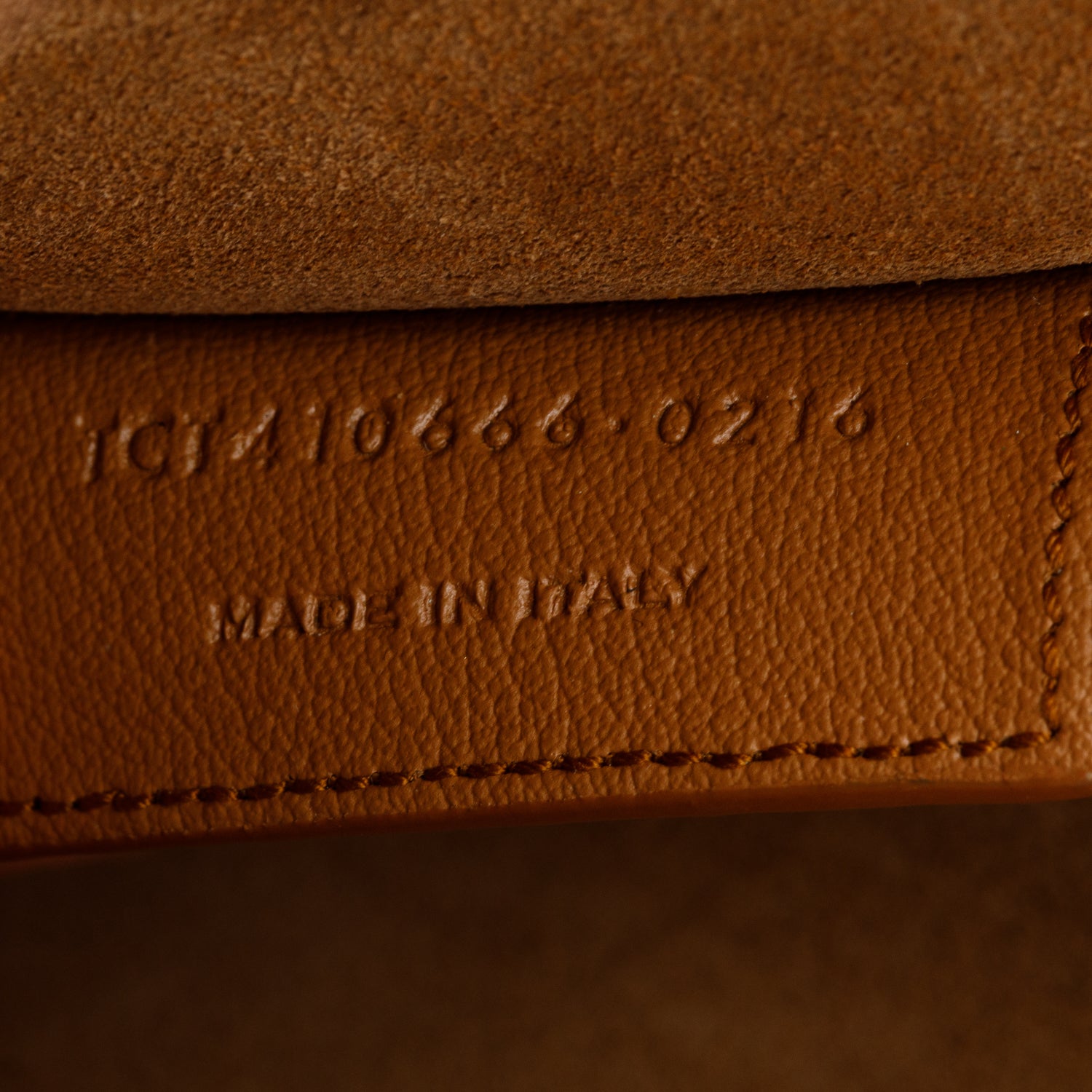 Saint Laurent Brown Leather Fringe E/W Shopping Tote w/ Pouch