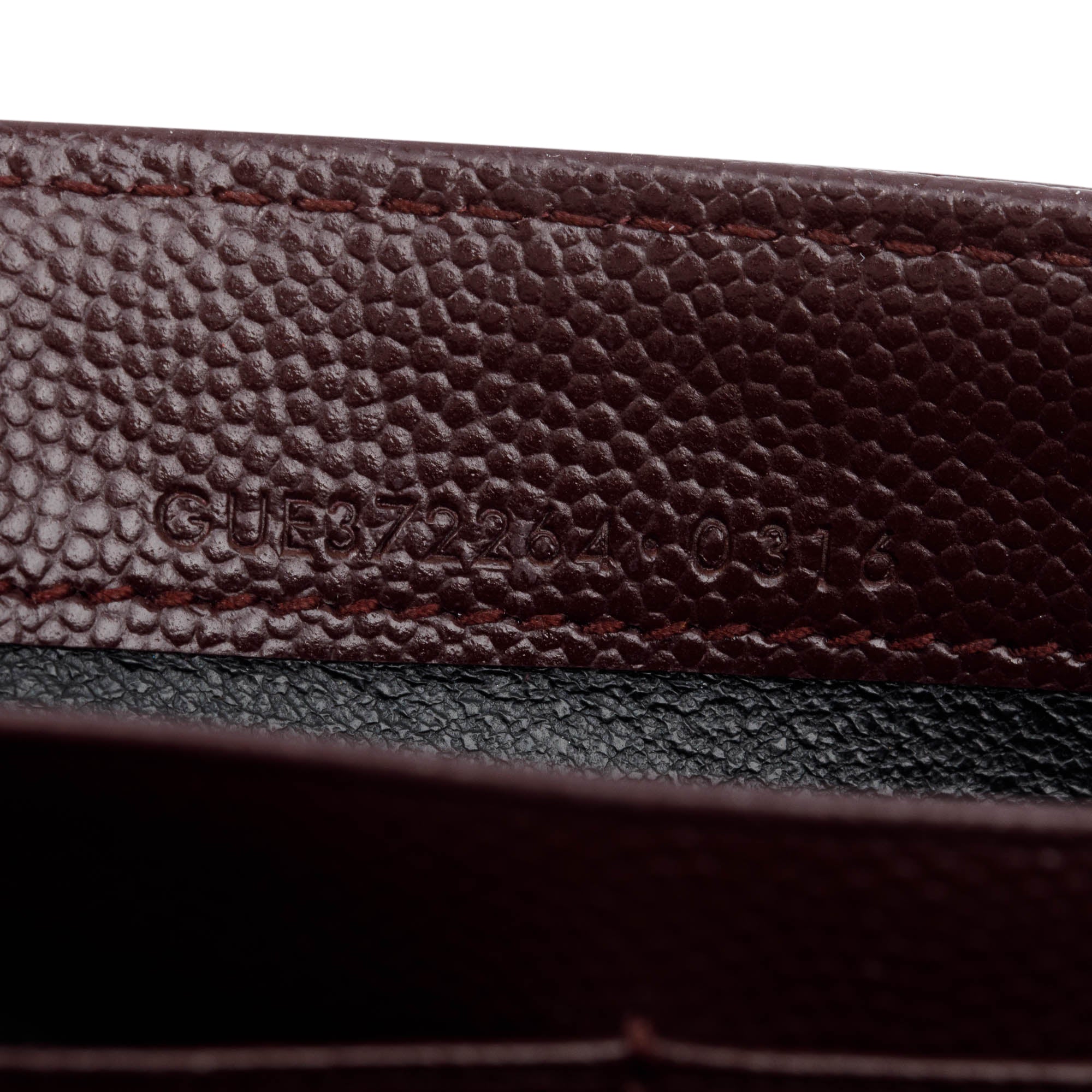 Saint Laurent Burgundy Grain De Poure Cassandre Matelasse Large Flap Wallet w/ Box