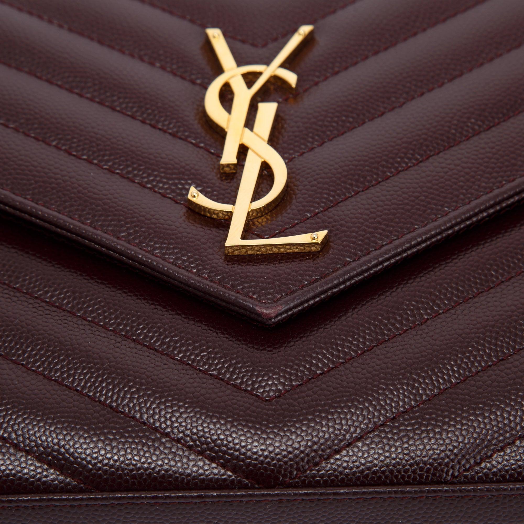 Saint Laurent Cassandre Matelasse Chain Wallet