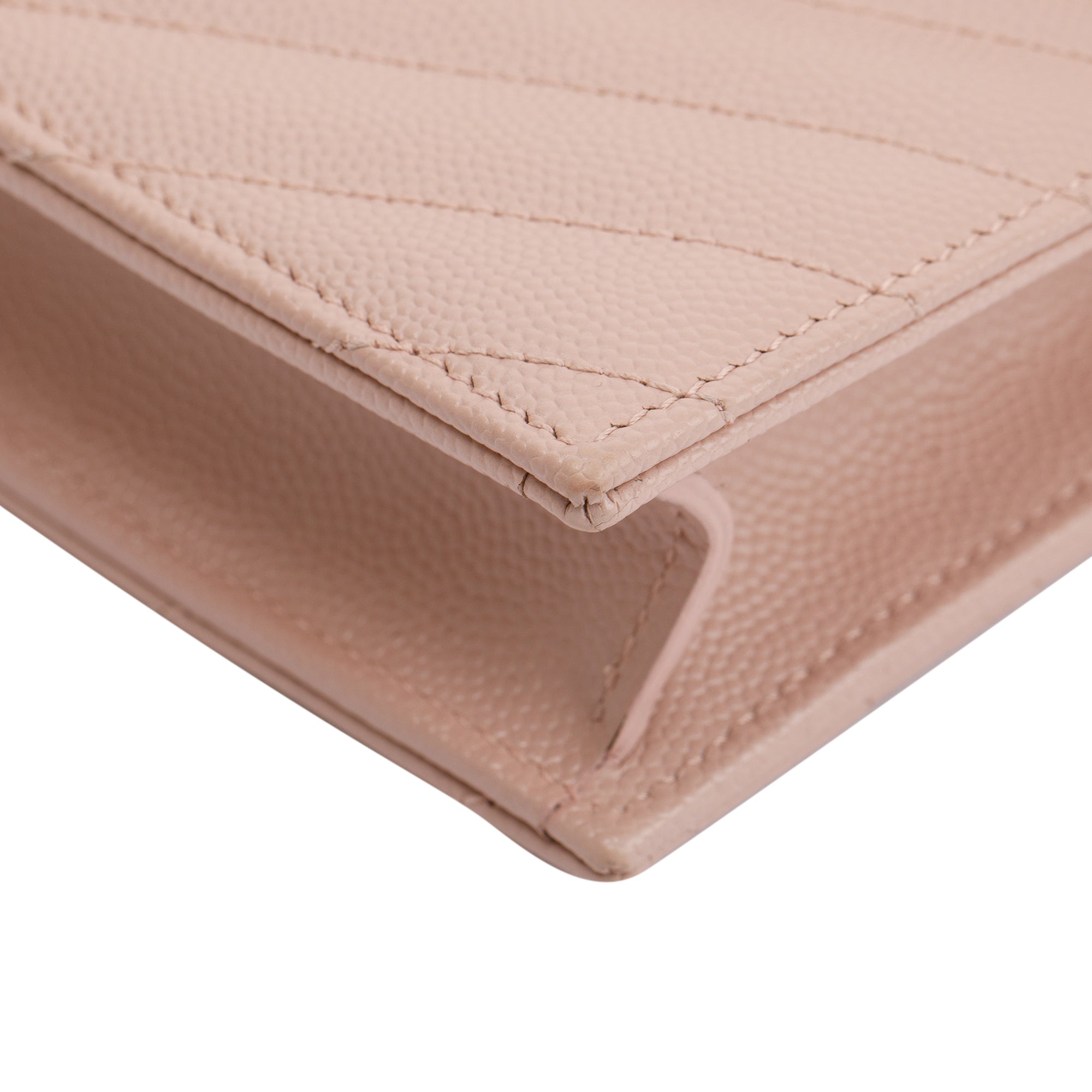 Saint Laurent Cassandre Matelasse Envelope Chain Wallet