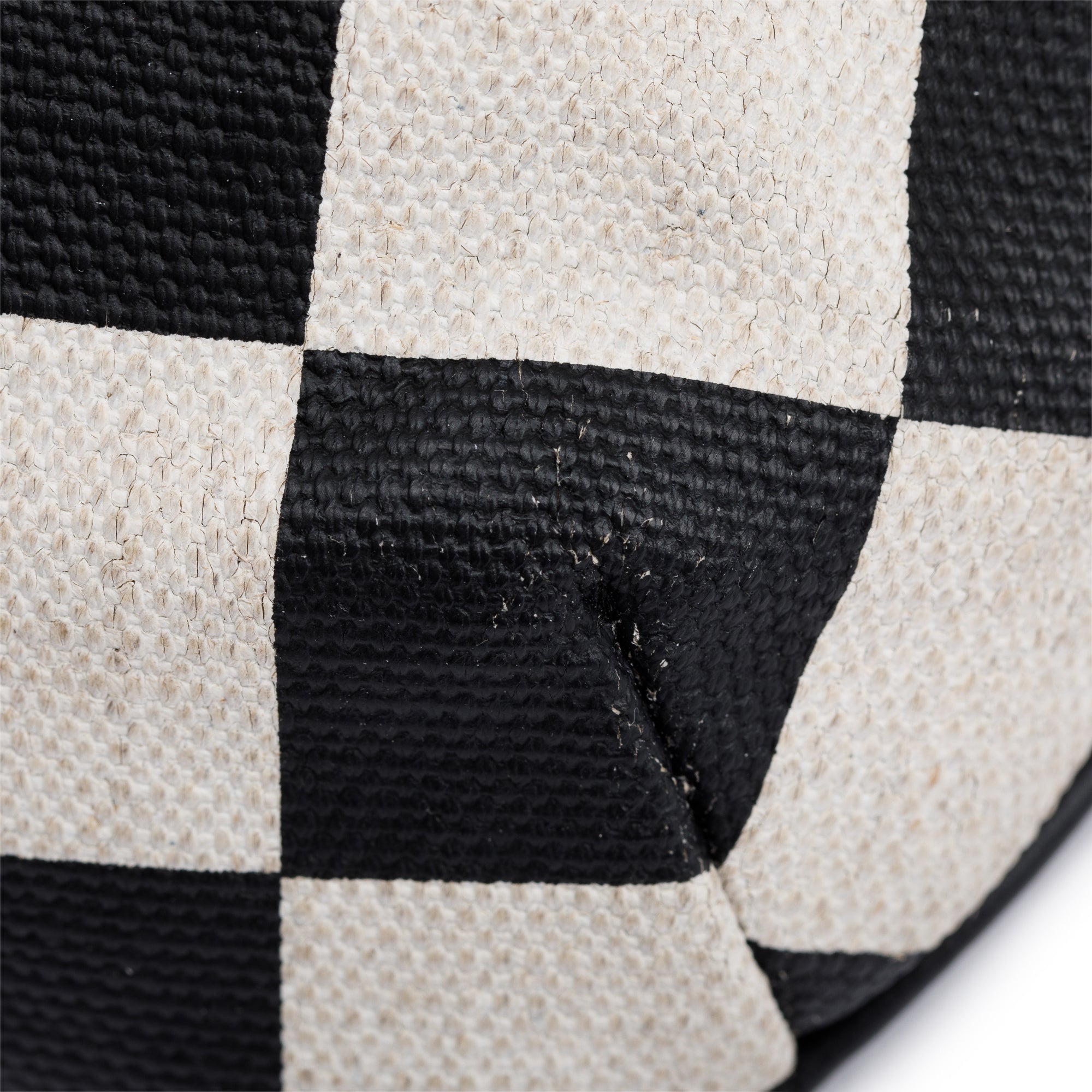 Saint Laurent Checkered Print Canvas Belt Bag