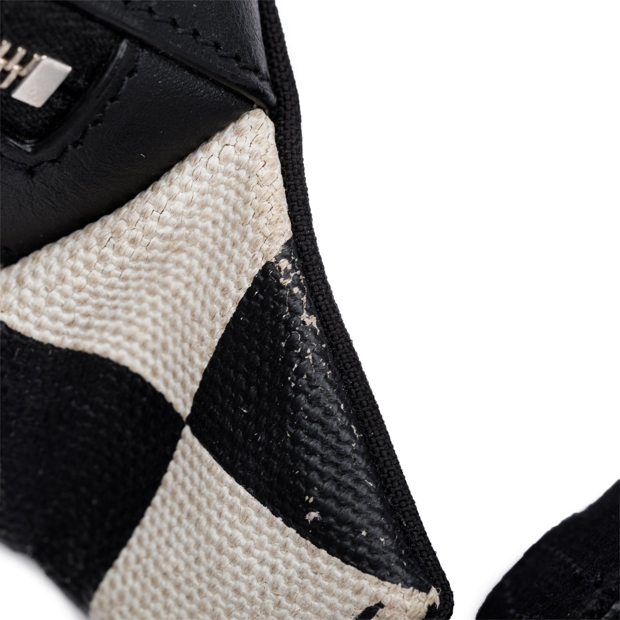 Saint Laurent Checkered Print Canvas Belt Bag