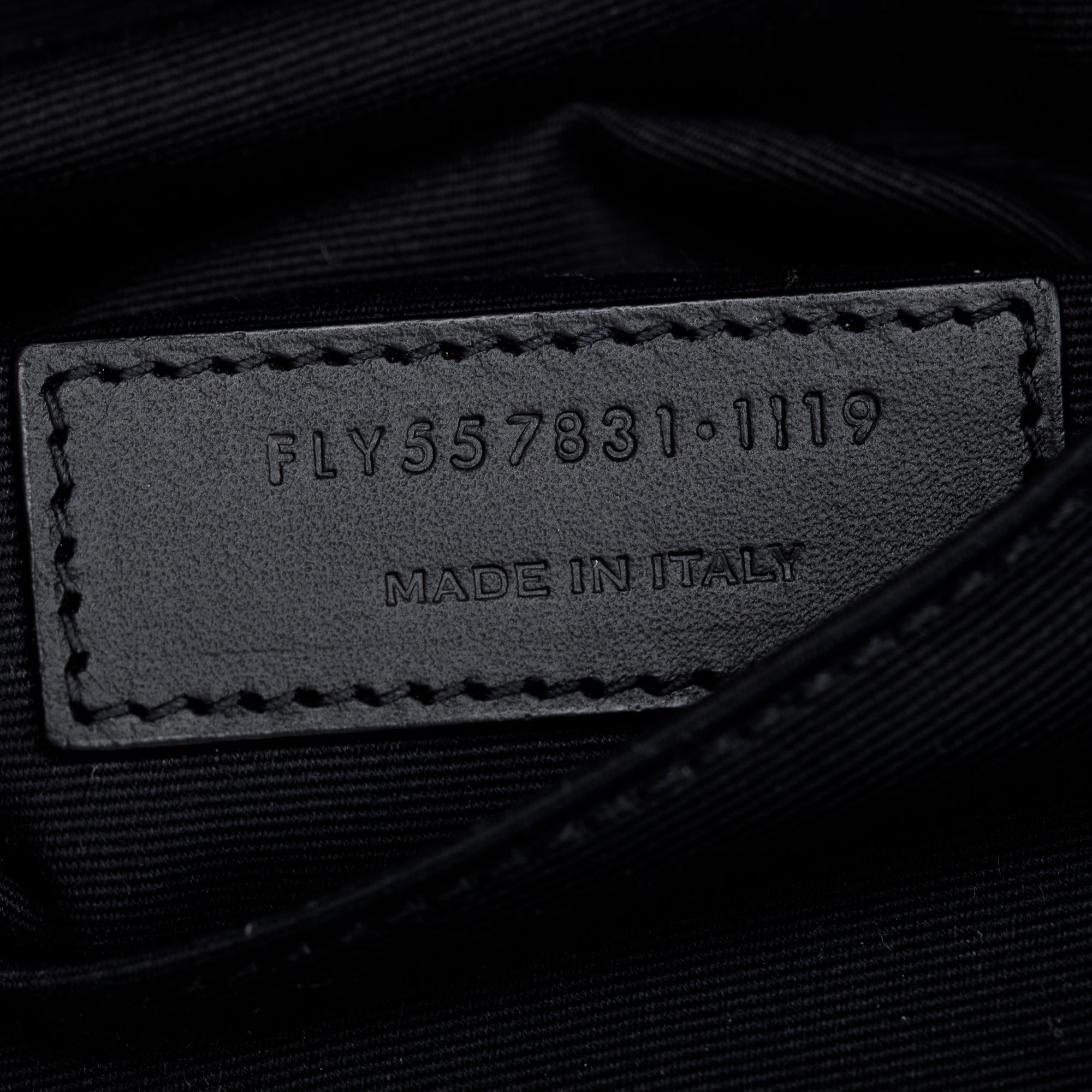 Saint Laurent Checkered Print Canvas Belt Bag