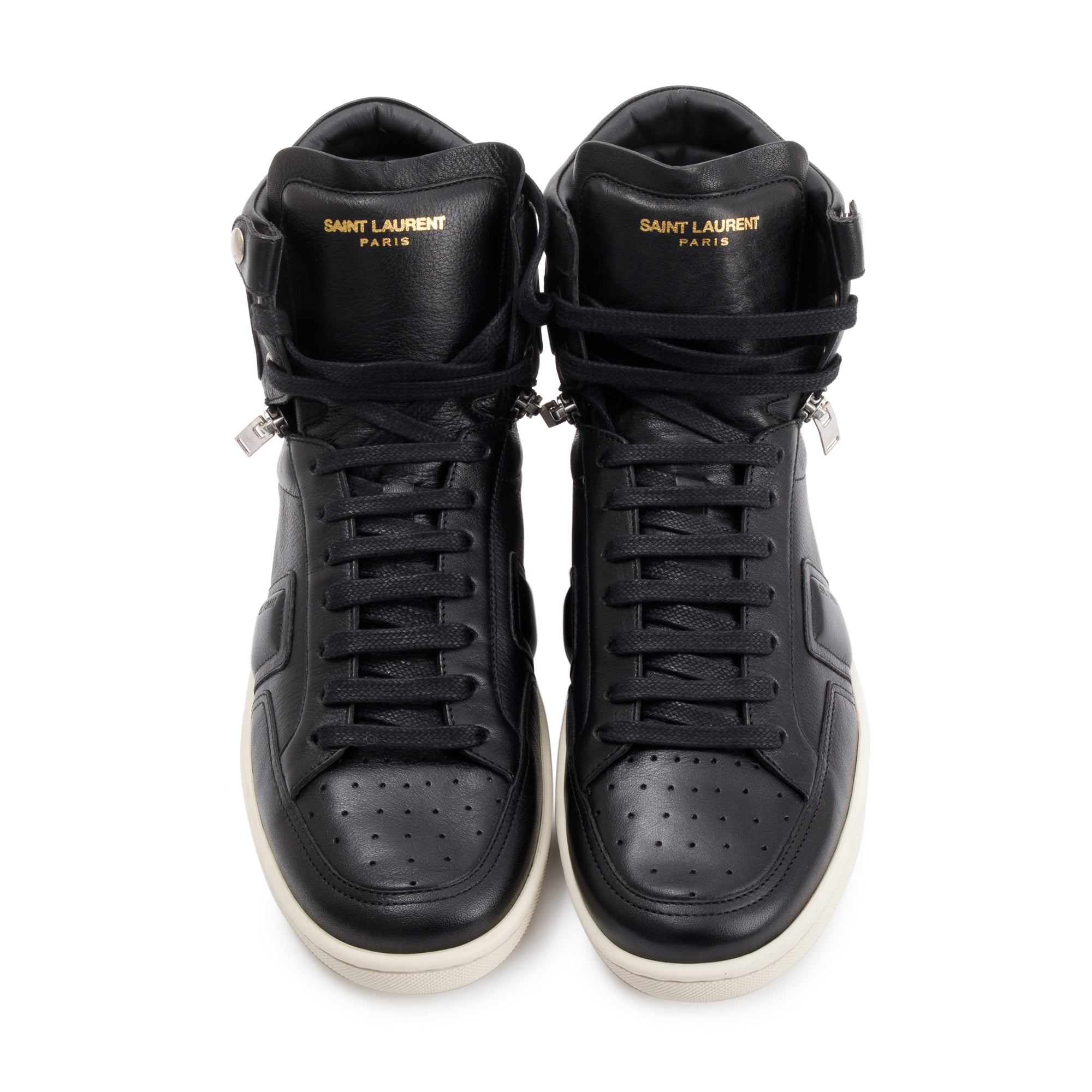 Saint Laurent Court Classic High Top Sneakers SL34/H, Size 41.5 w/ Box