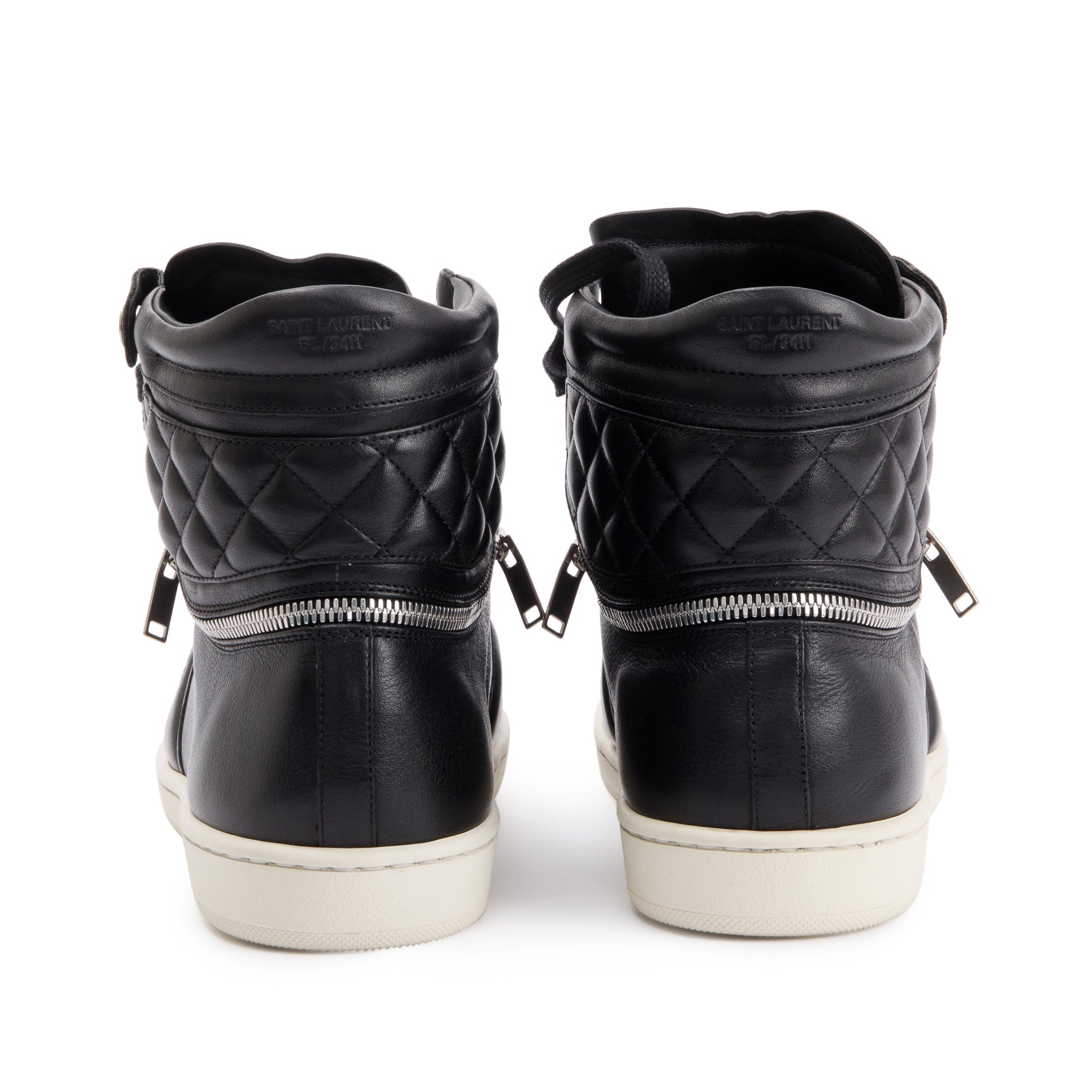 Saint Laurent Court Classic High Top Sneakers SL34/H, Size 41.5 w/ Box