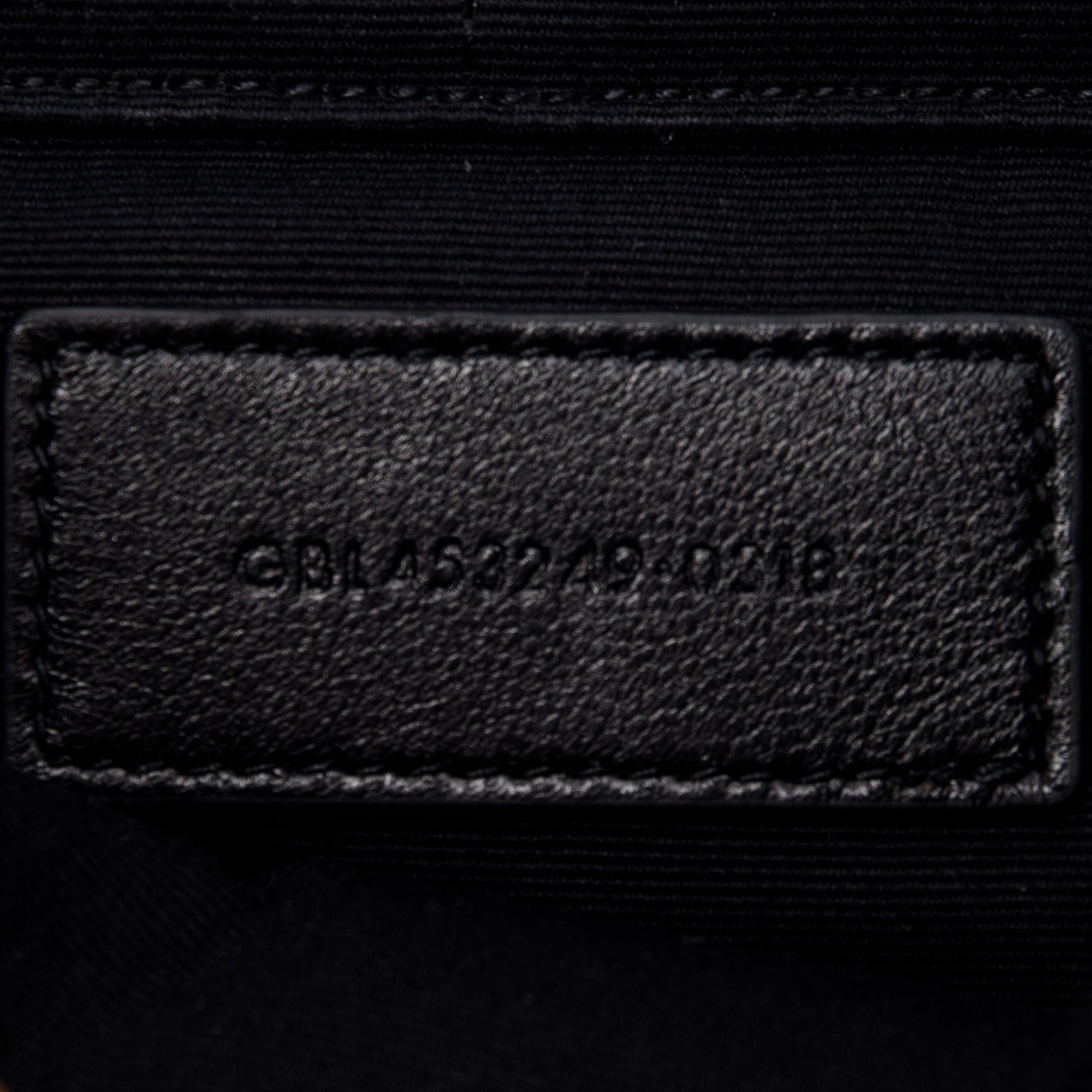 Saint Laurent Croc Embossed Monogram Zip Pouch w/ Box