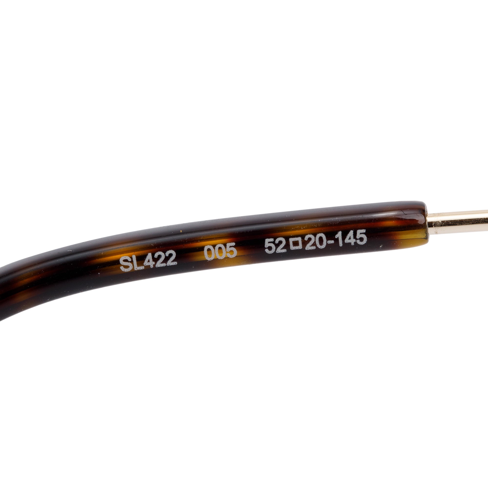 Saint Laurent Gold Tone SL 422 Aviator Sunglasses w/ Case