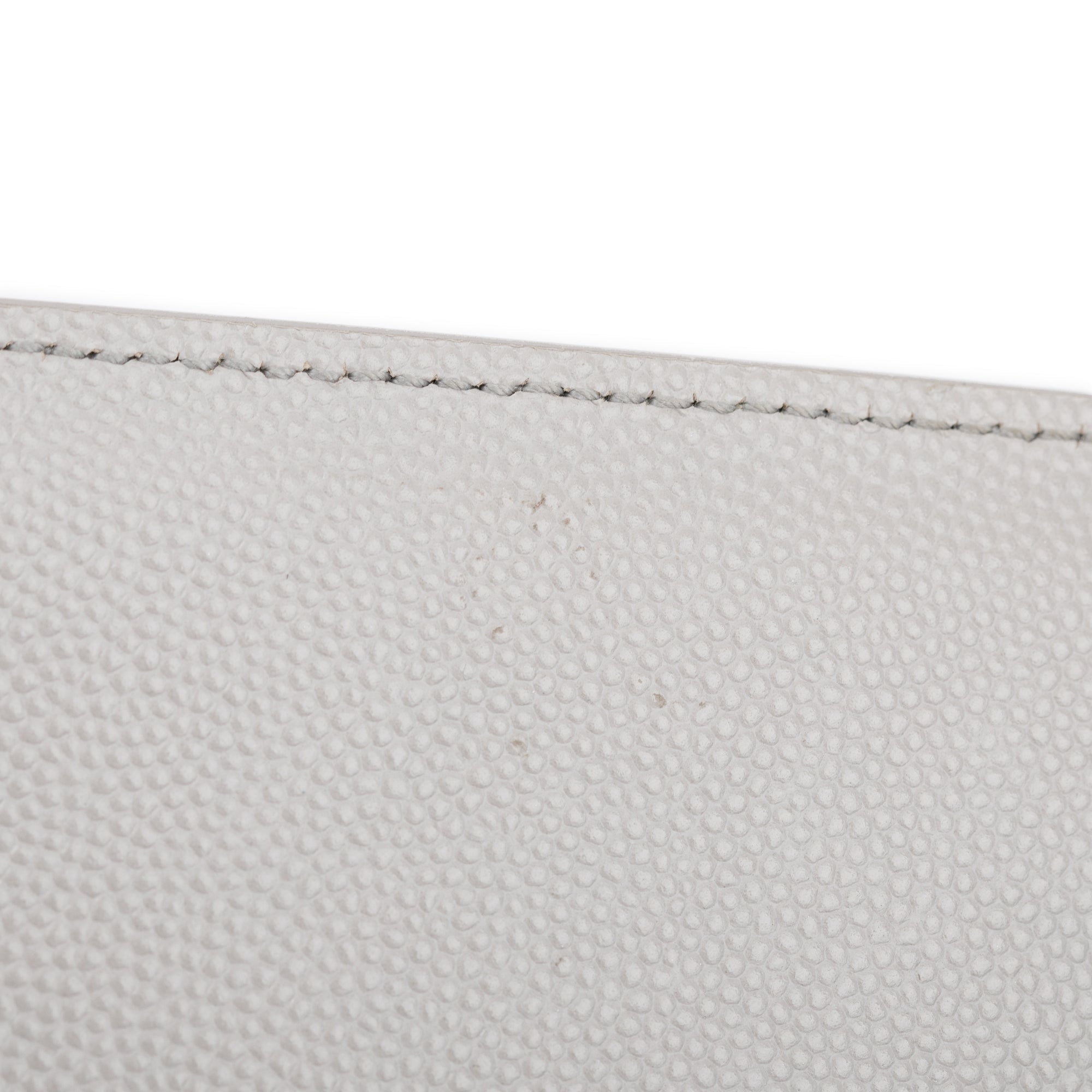 Saint Laurent Grey Grain De Poudre Leather Medium Kate Bag