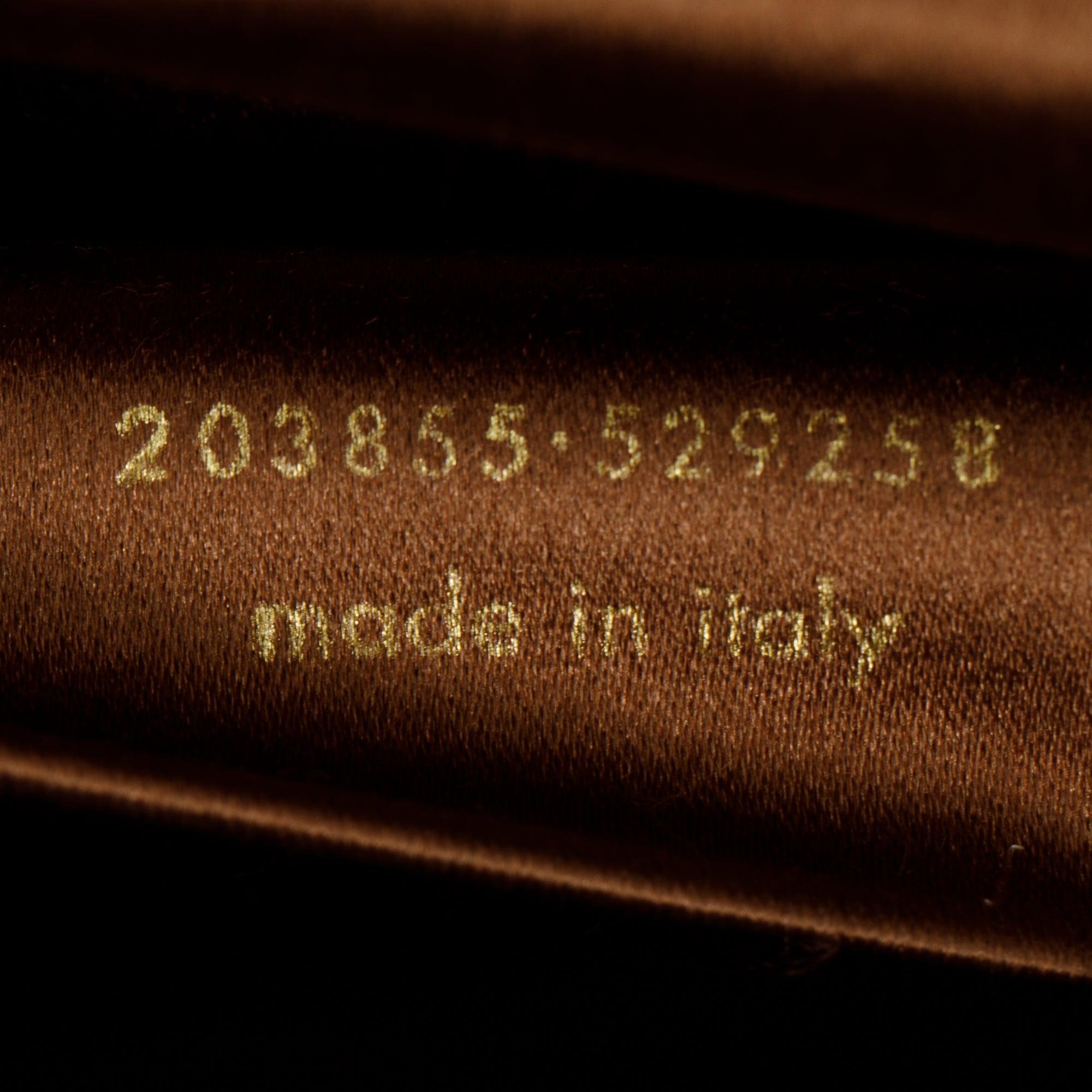 Saint Laurent Large Brown Patent Leather Belle de Jour Clutch