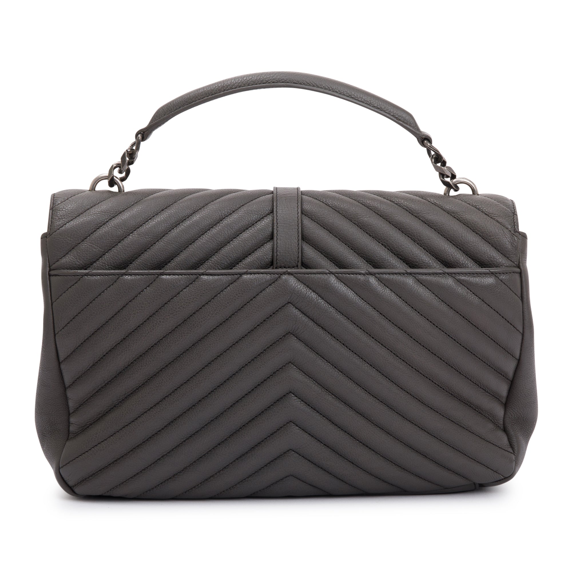 Saint Laurent Large Chevron College Bag