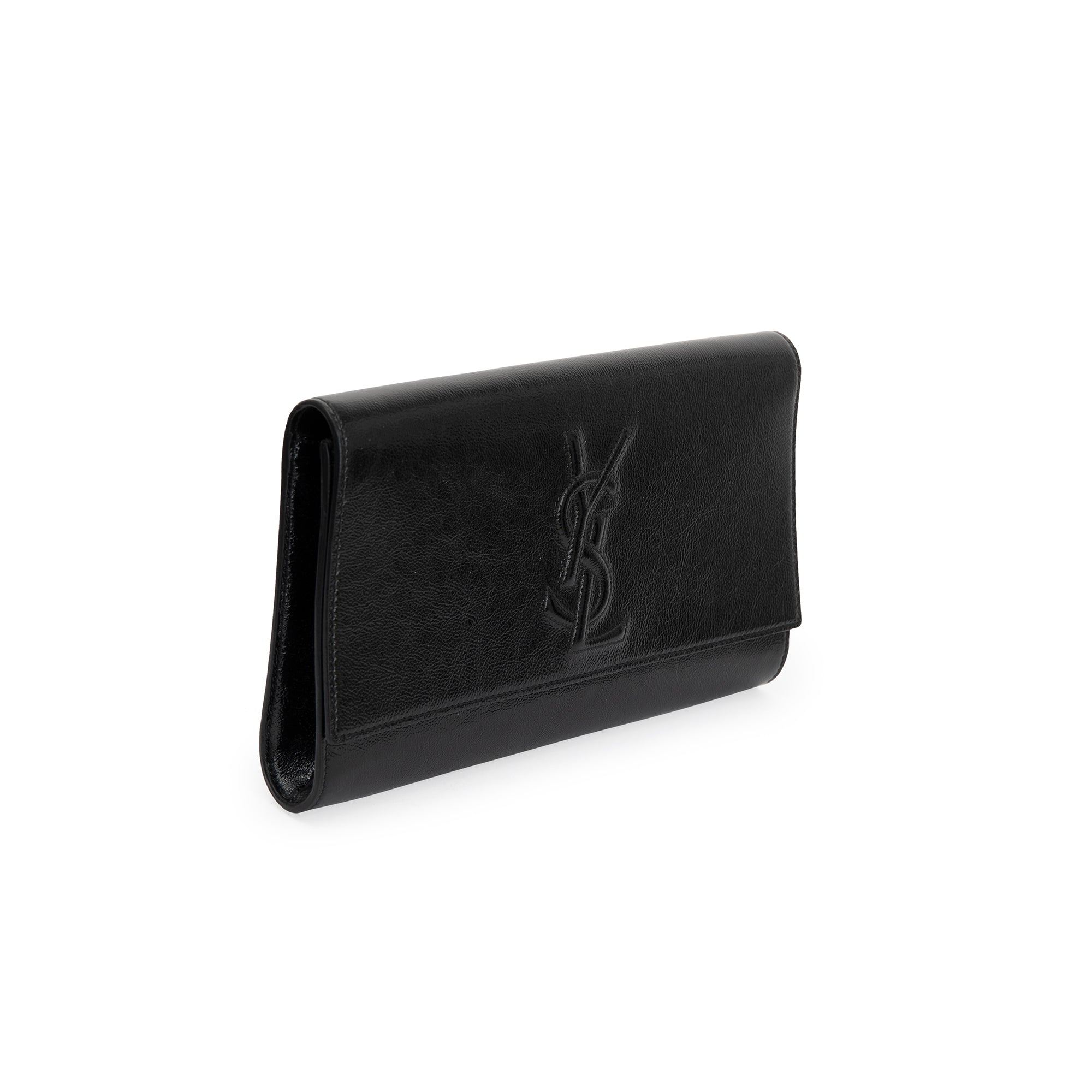 Saint Laurent Large Patent Leather Belle de Jour Clutch