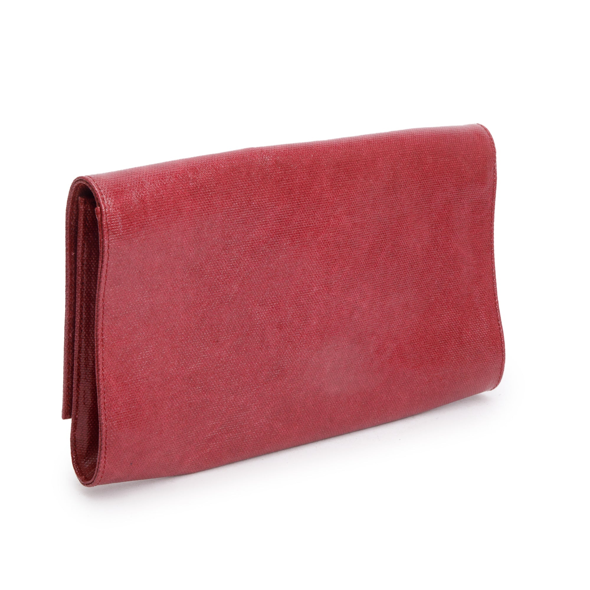 Saint Laurent Large Red Patent Leather Belle de Jour Clutch