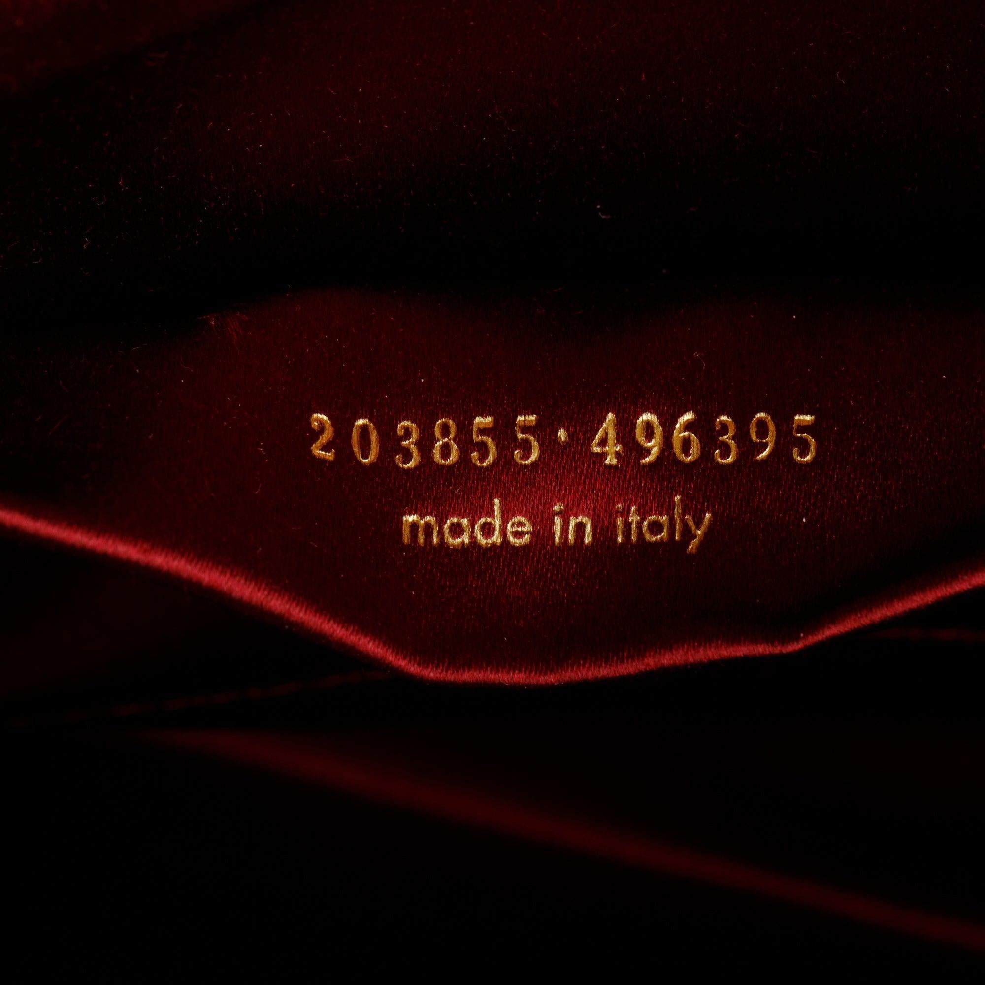 Saint Laurent Large Red Patent Leather Belle de Jour Clutch