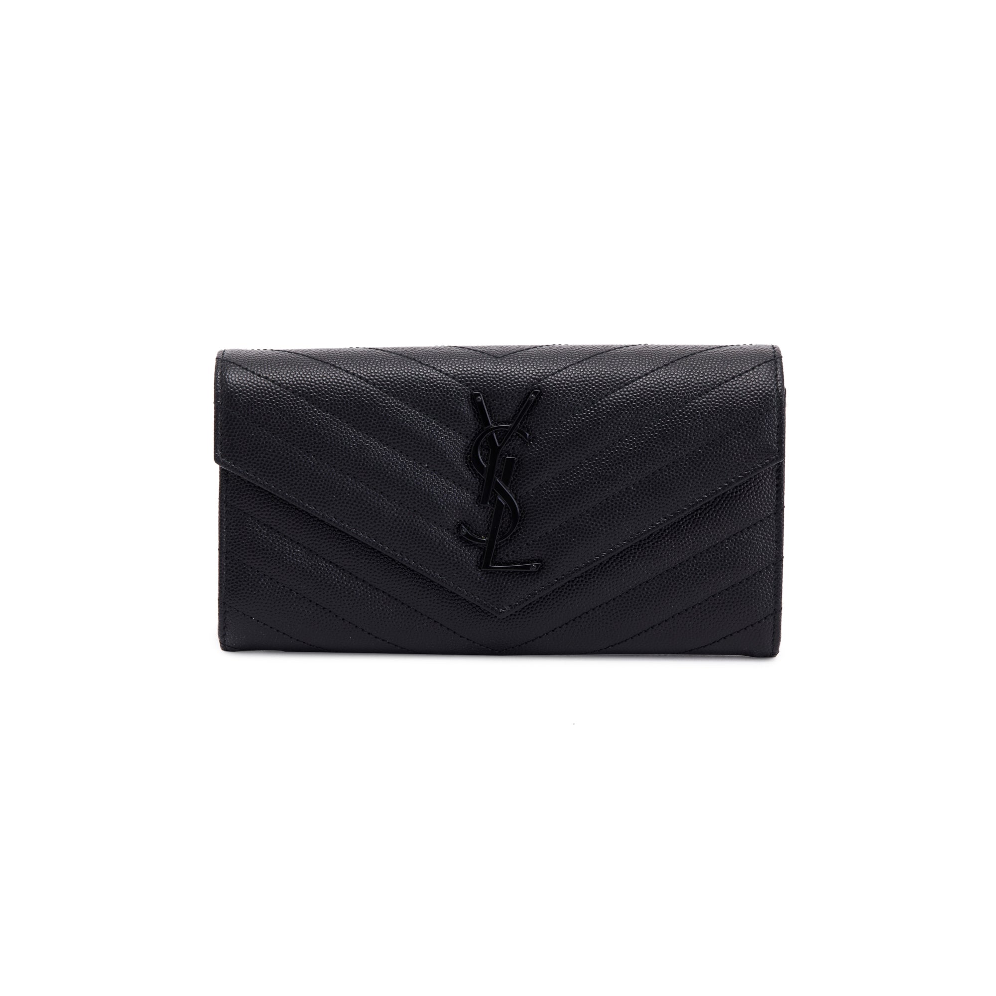 Saint Laurent Monogram Cassandre Envelope Wallet w/ Box