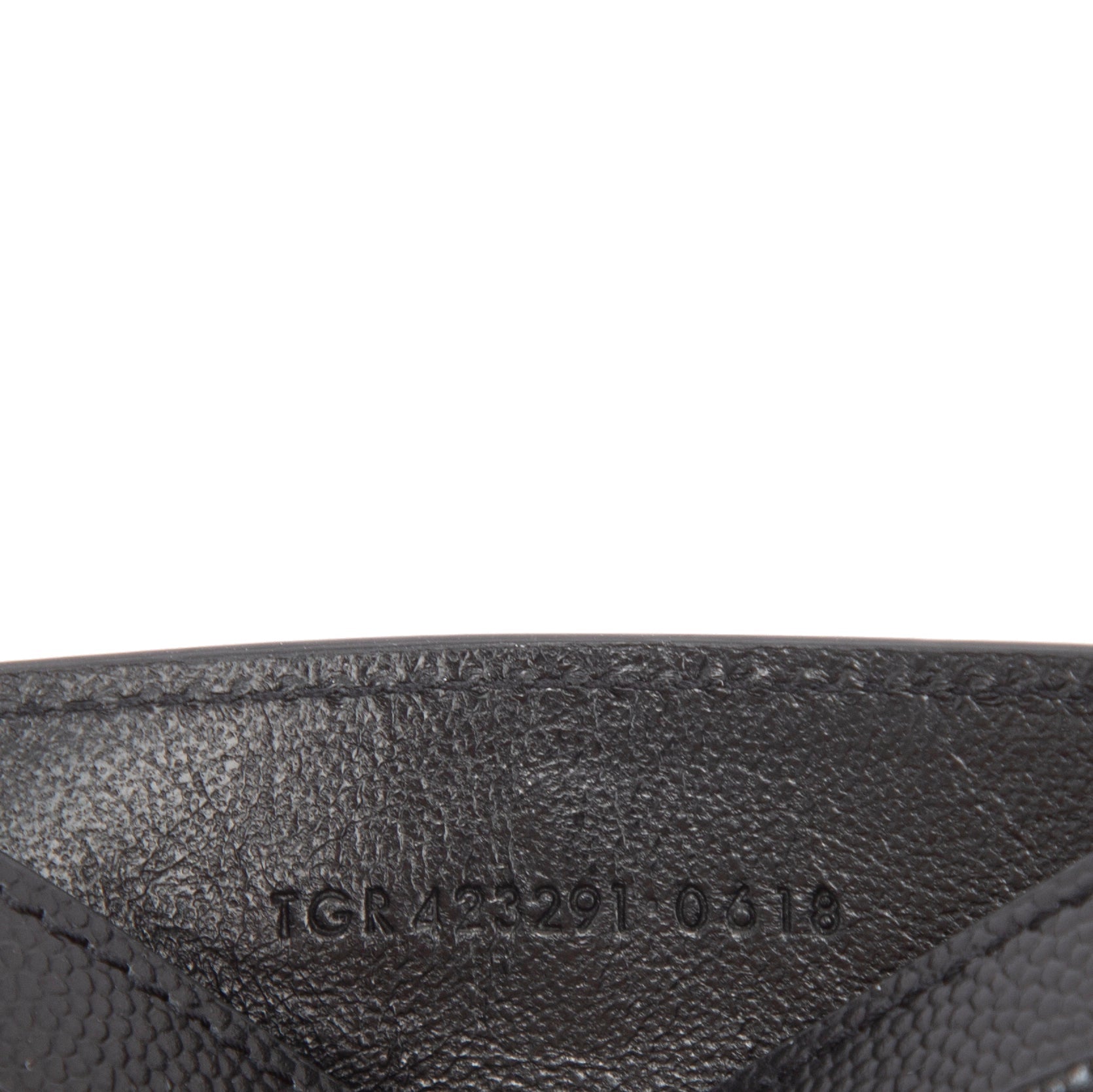 Saint Laurent Monogram Leather Card Holder