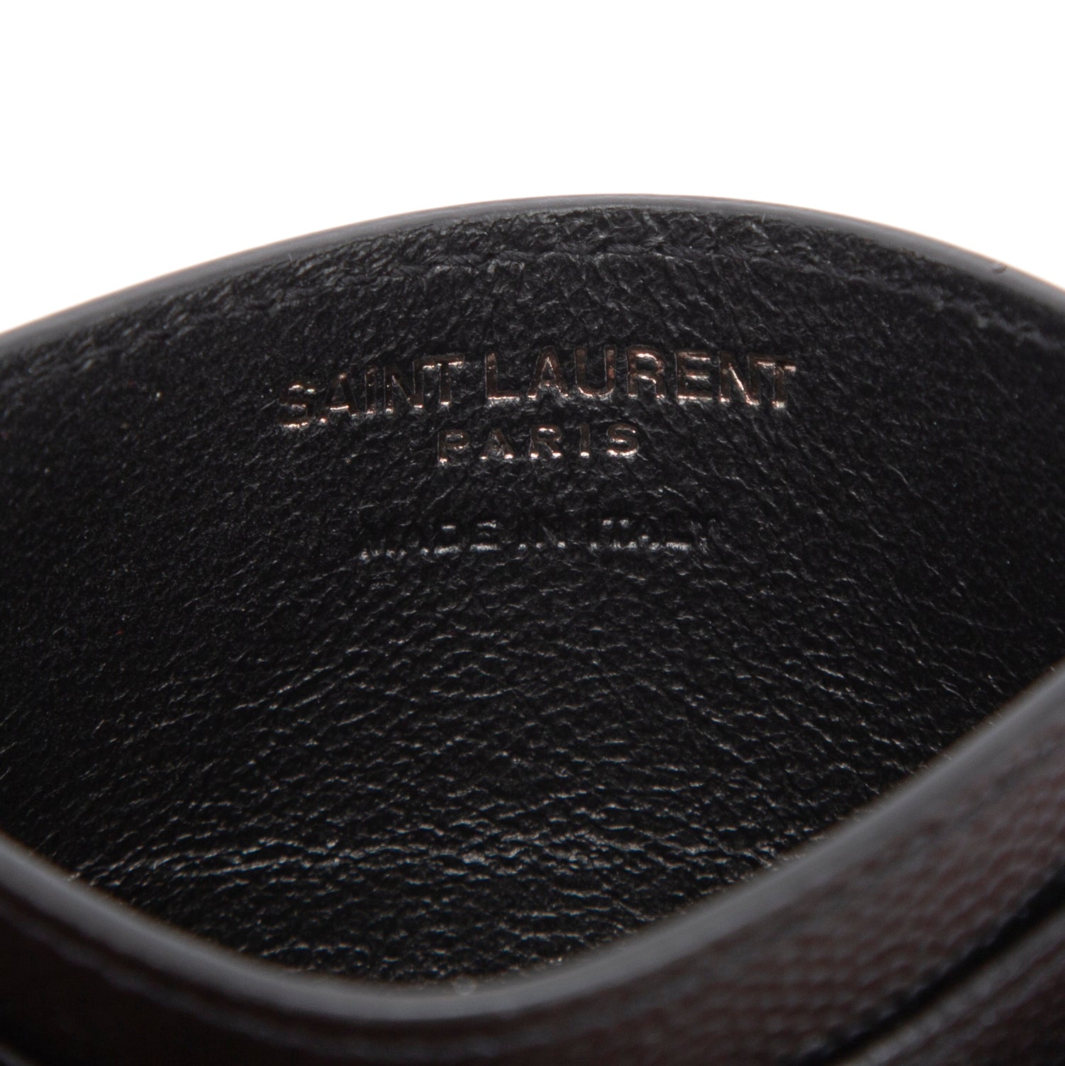 Saint Laurent Monogram Leather Card Holder