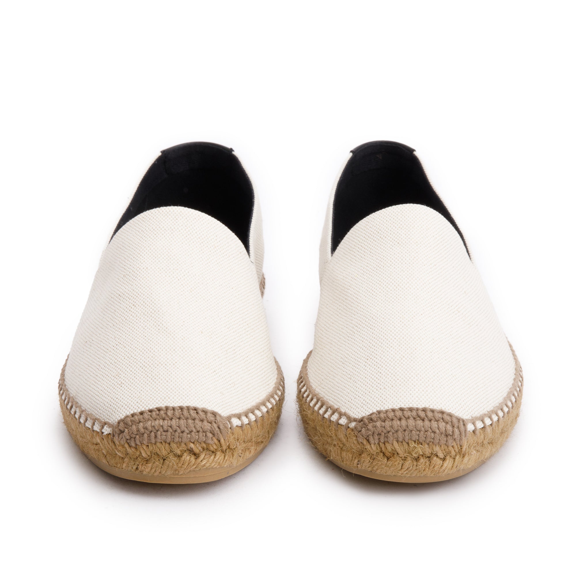 Saint Laurent Natural Beige Canvas Espadrilles, Size 45 w/ Box