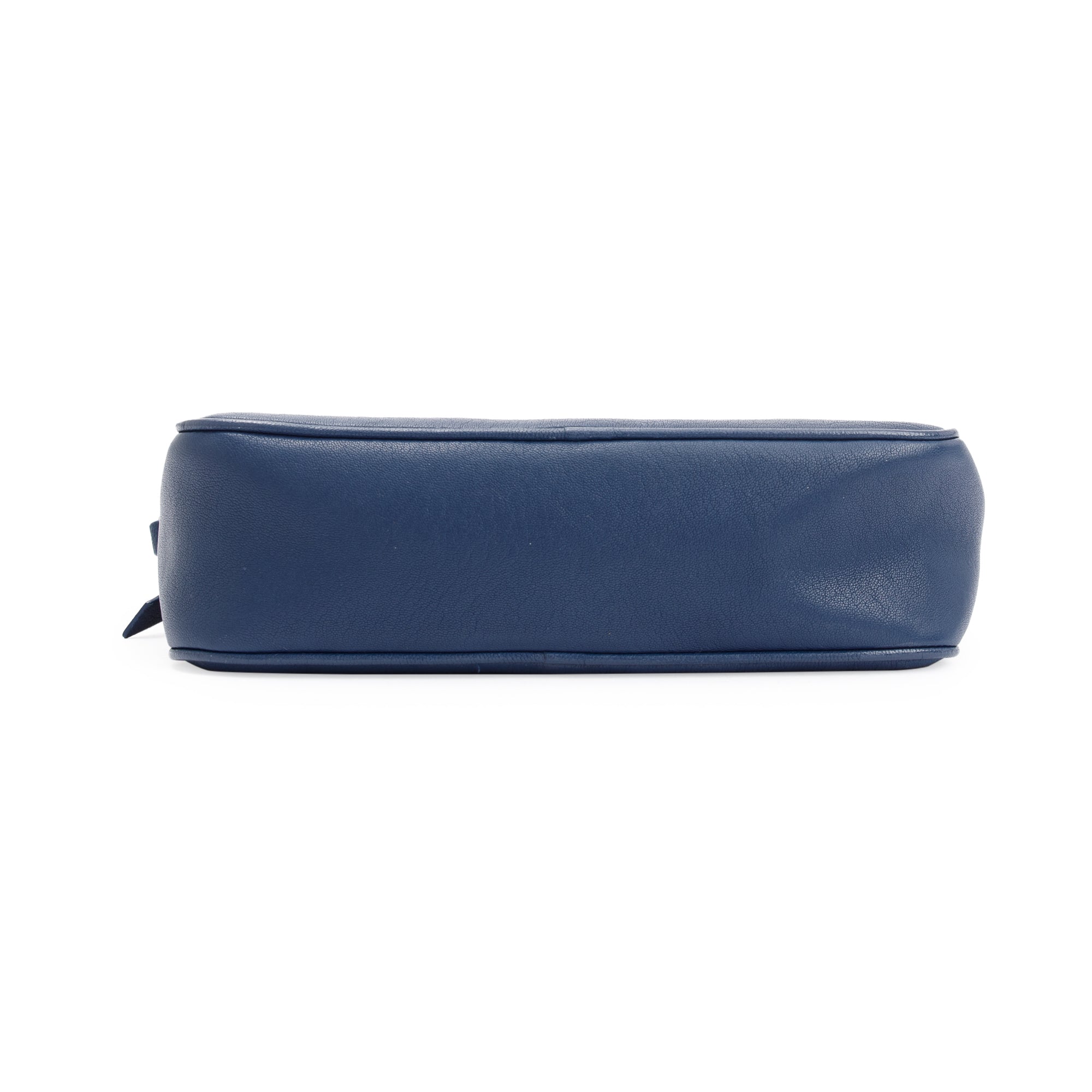 Saint Laurent Navy Calfskin Leather Small Lou Camera Bag