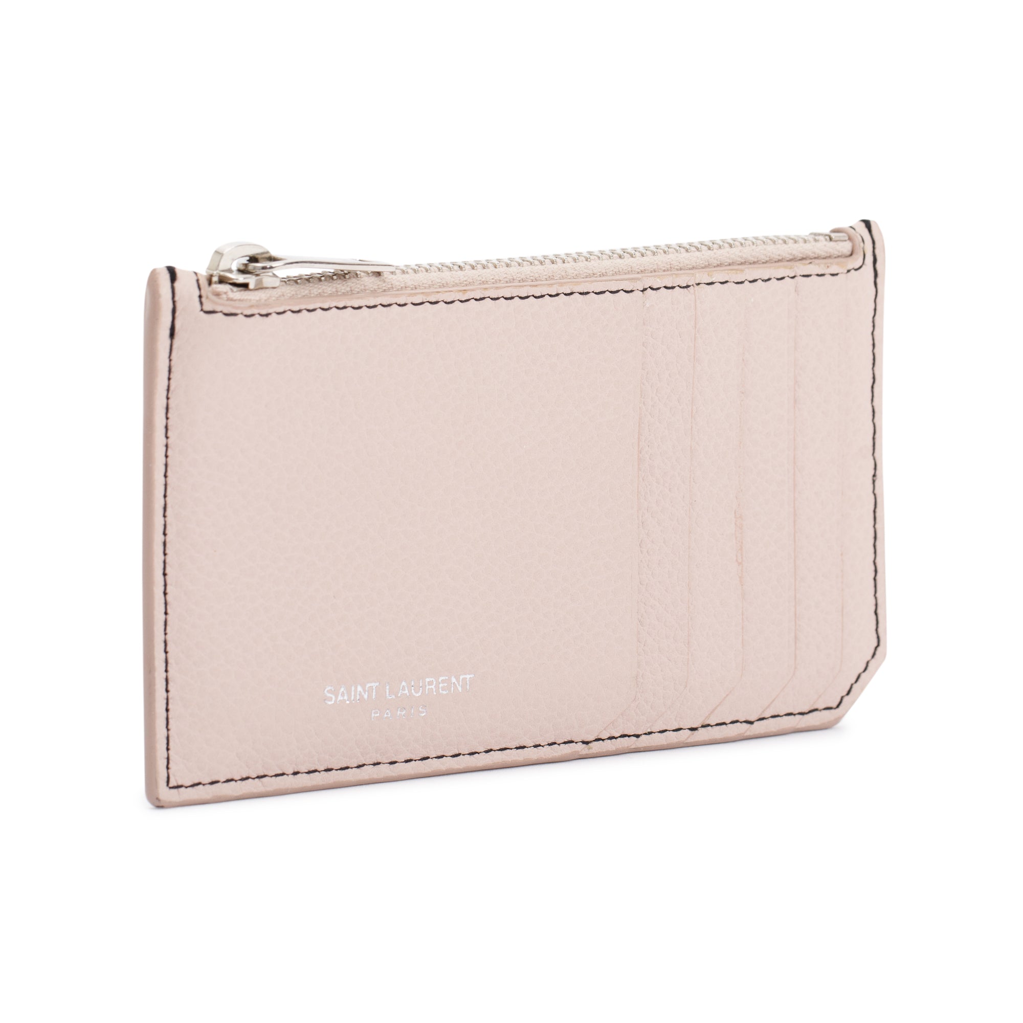 Saint Laurent Paris Fragments Zipped Card Case w/ Box