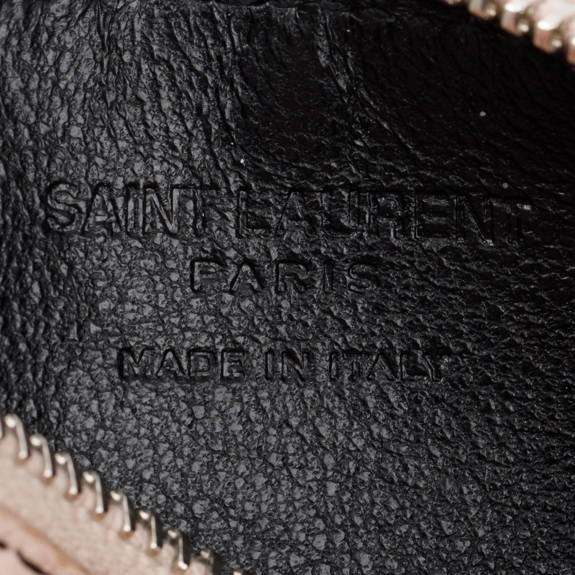 Saint Laurent Paris Fragments Zipped Card Case w/ Box