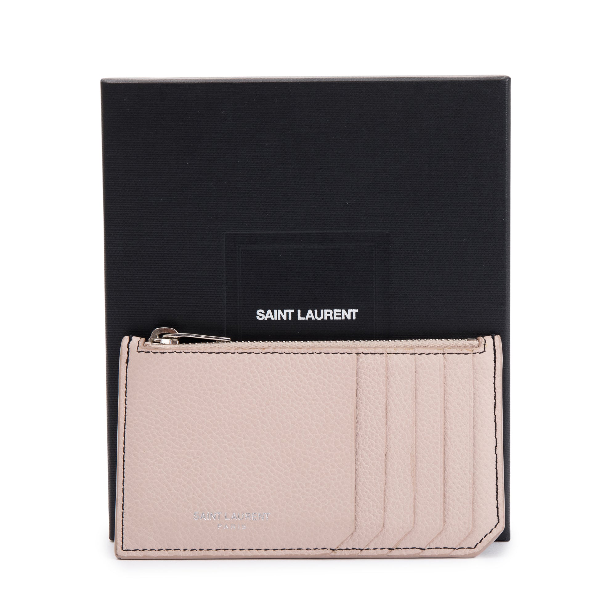 Saint Laurent Paris Fragments Zipped Card Case w/ Box – OLIVER'S
