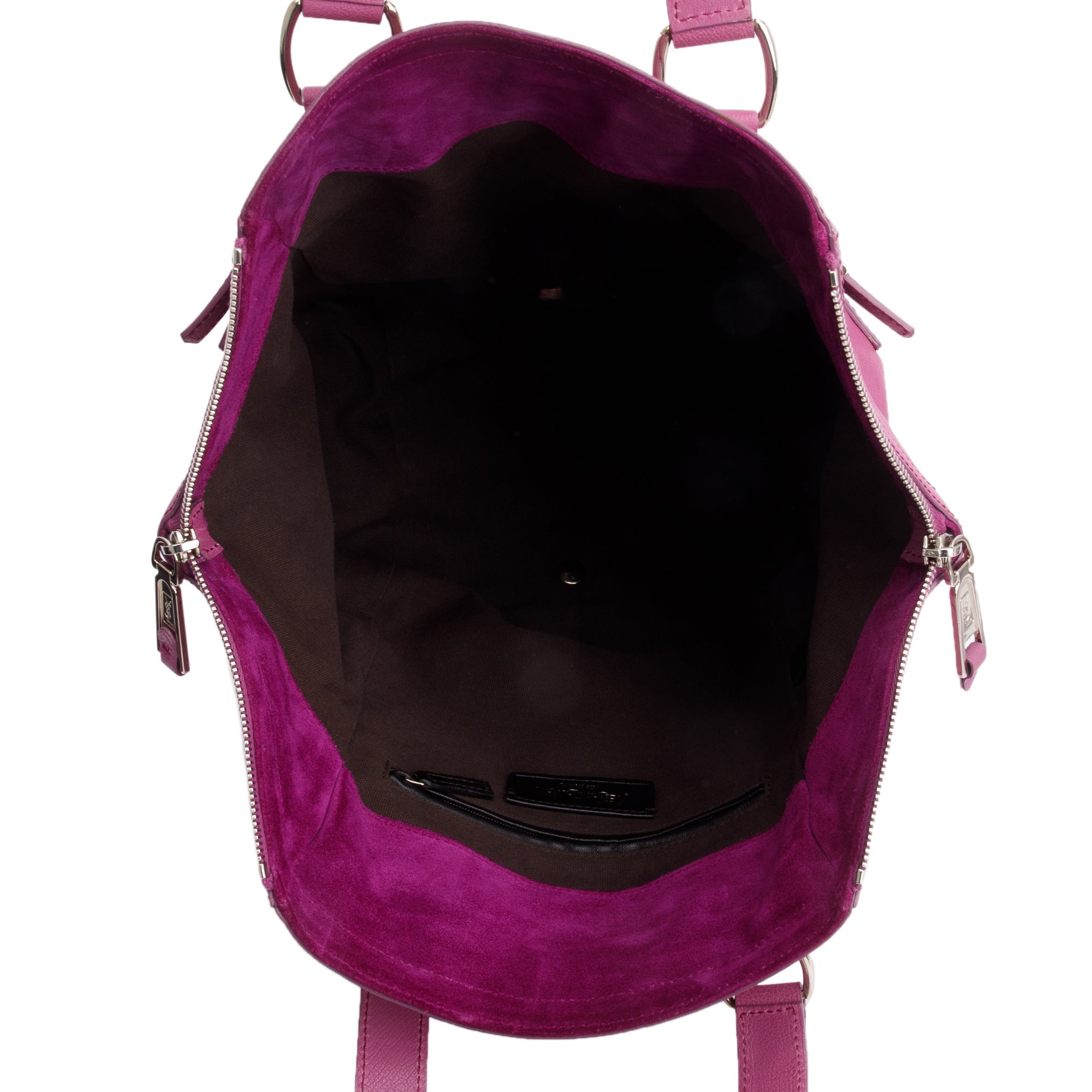 Saint Laurent Pink Calfskin Leather Small Downtown Tote